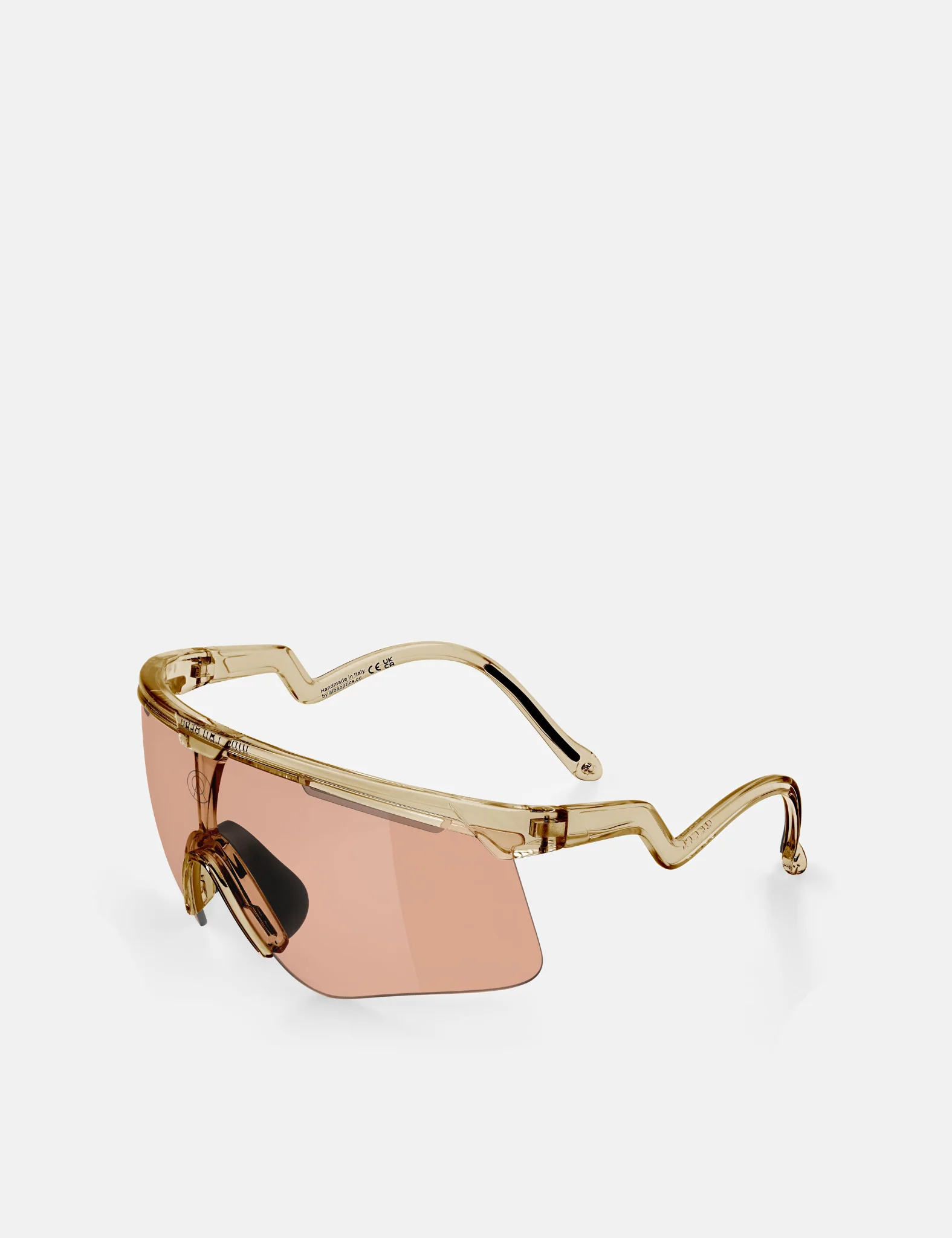 Alba Optics Delta Sunglasses - Smoke Glossy/VZUM SALMON - Image 2