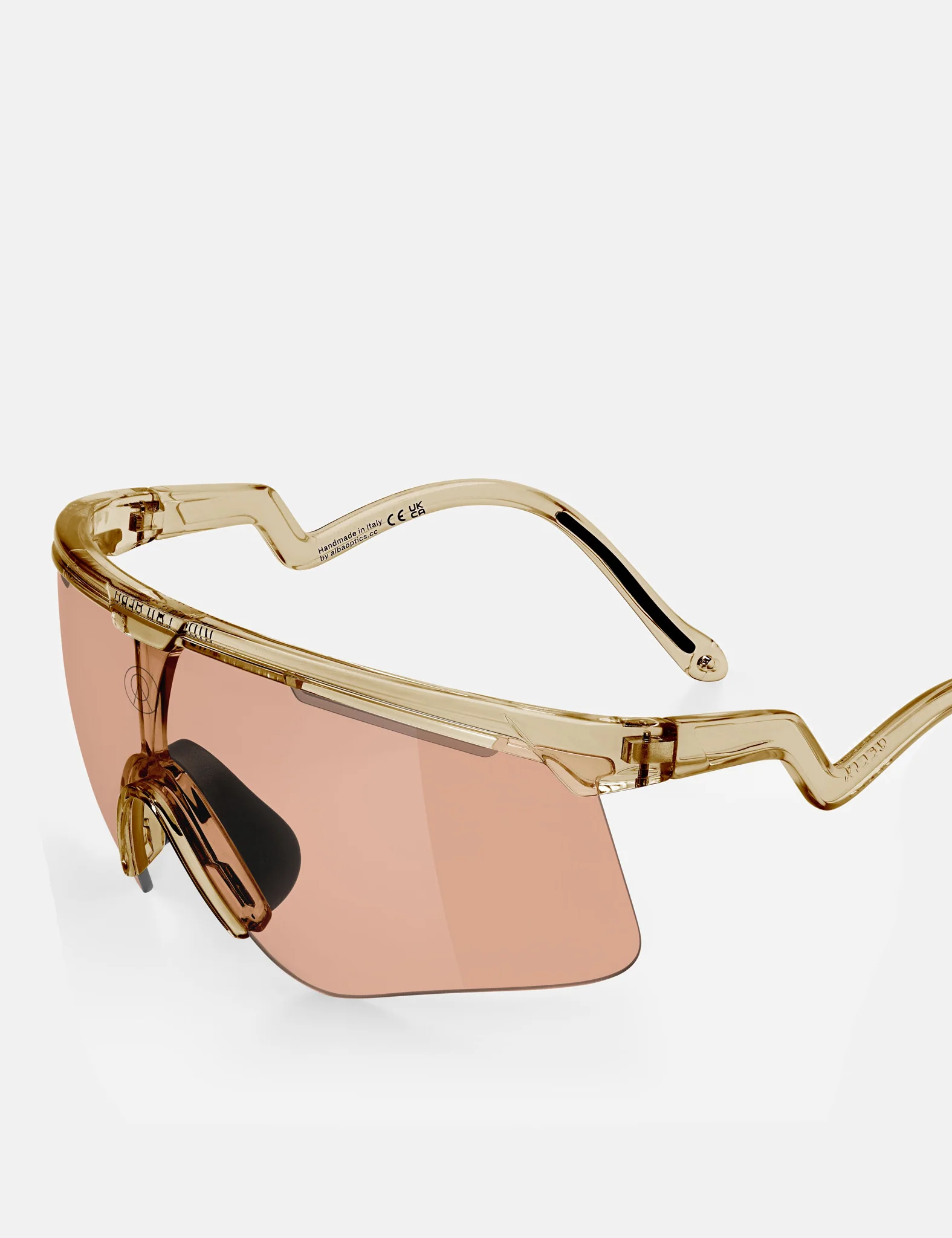 Alba Optics Delta Sunglasses - Smoke Glossy/VZUM SALMON - Image 3