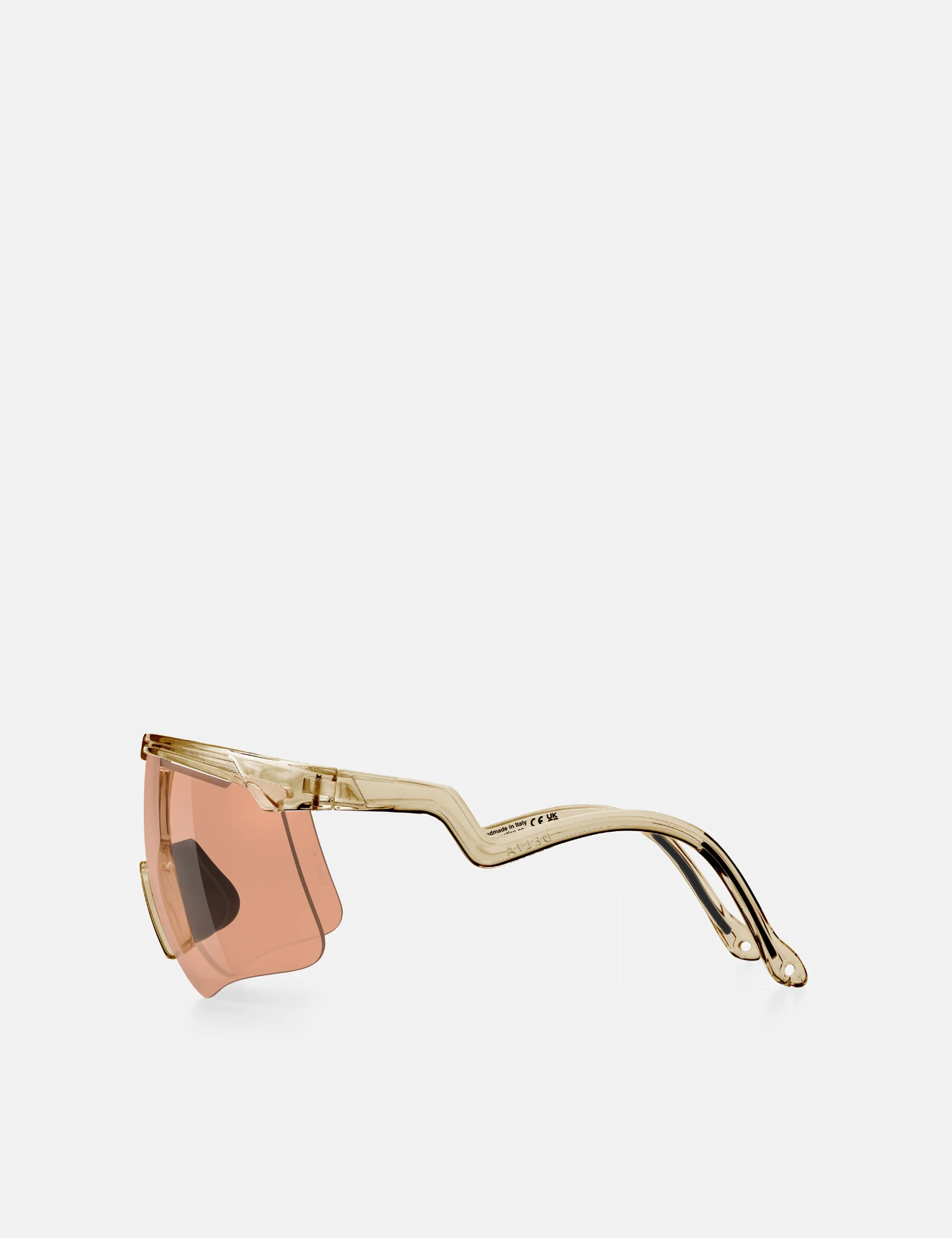 Alba Optics Delta Sunglasses - Smoke Glossy/VZUM SALMON - Image 4