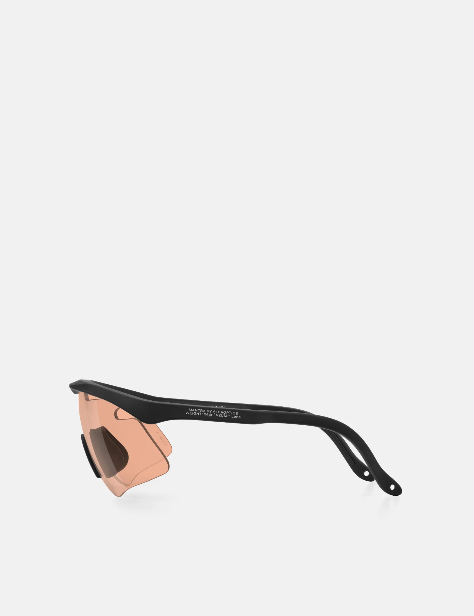 Alba Optics Mantra Sunglasses - Black/VZUM SALMON - Image 3