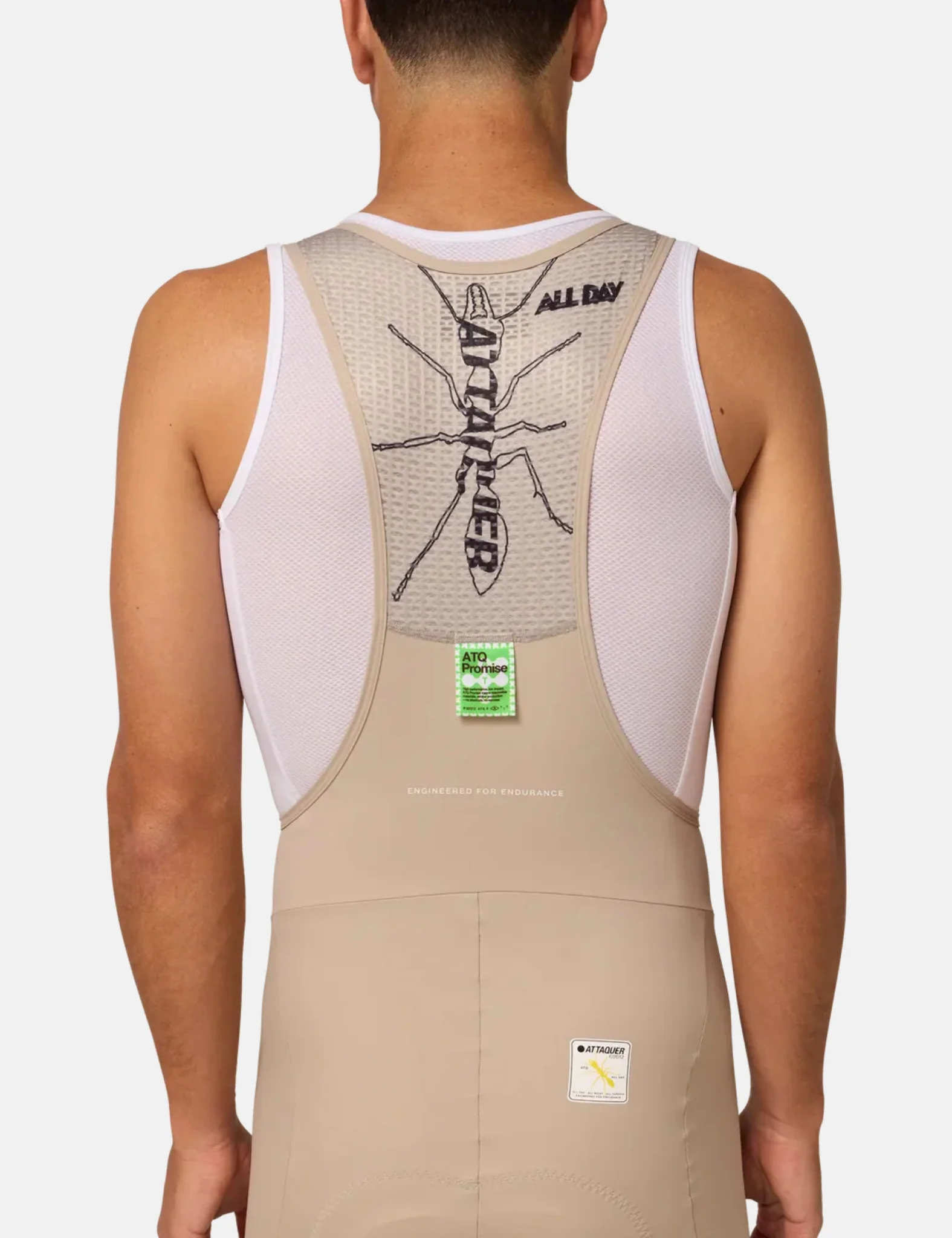 Attaquer All Day Bib Short - Eggshell - Image 2