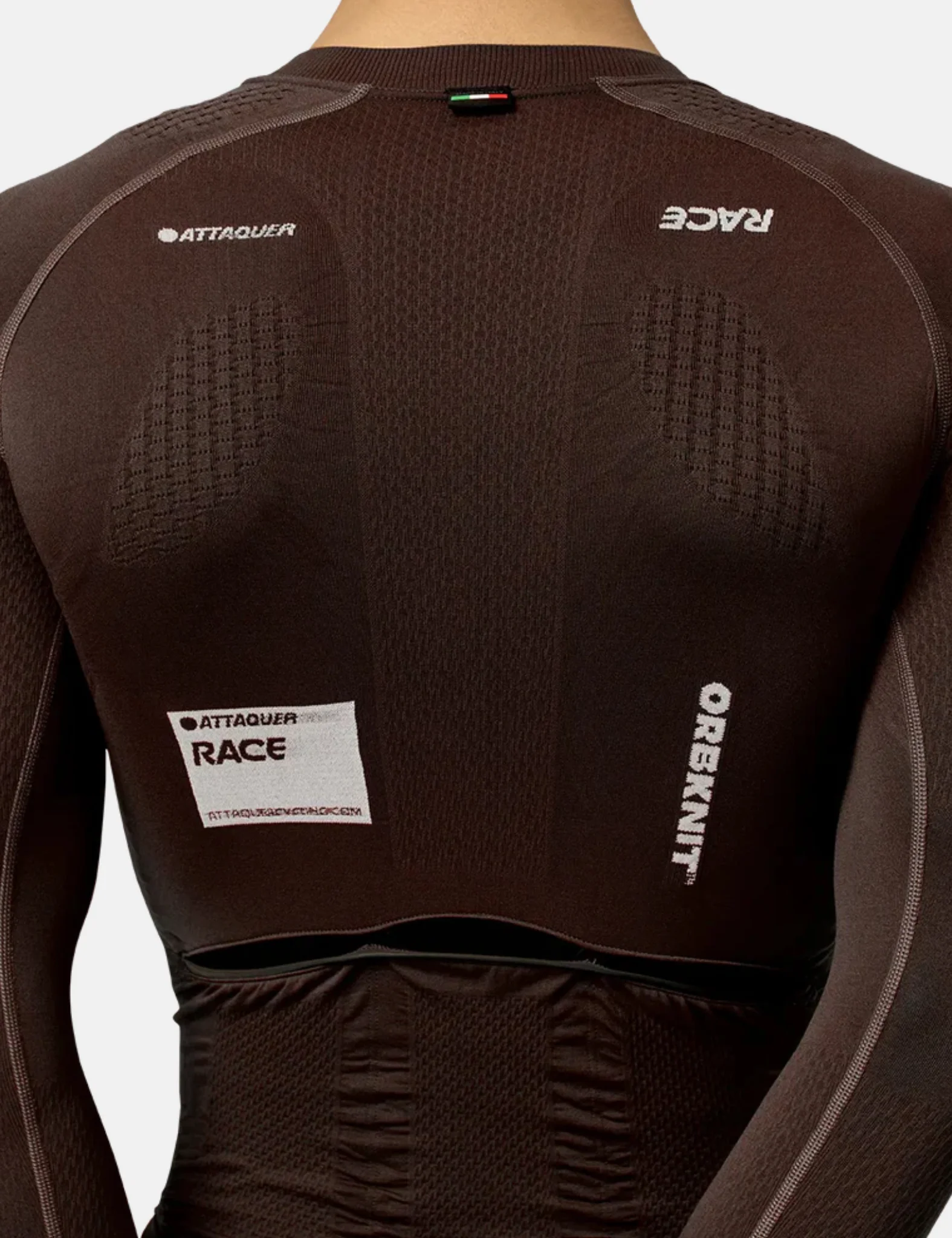 Attaquer OrbKnit Race Jersey Long Sleeve - Brown - Image 3