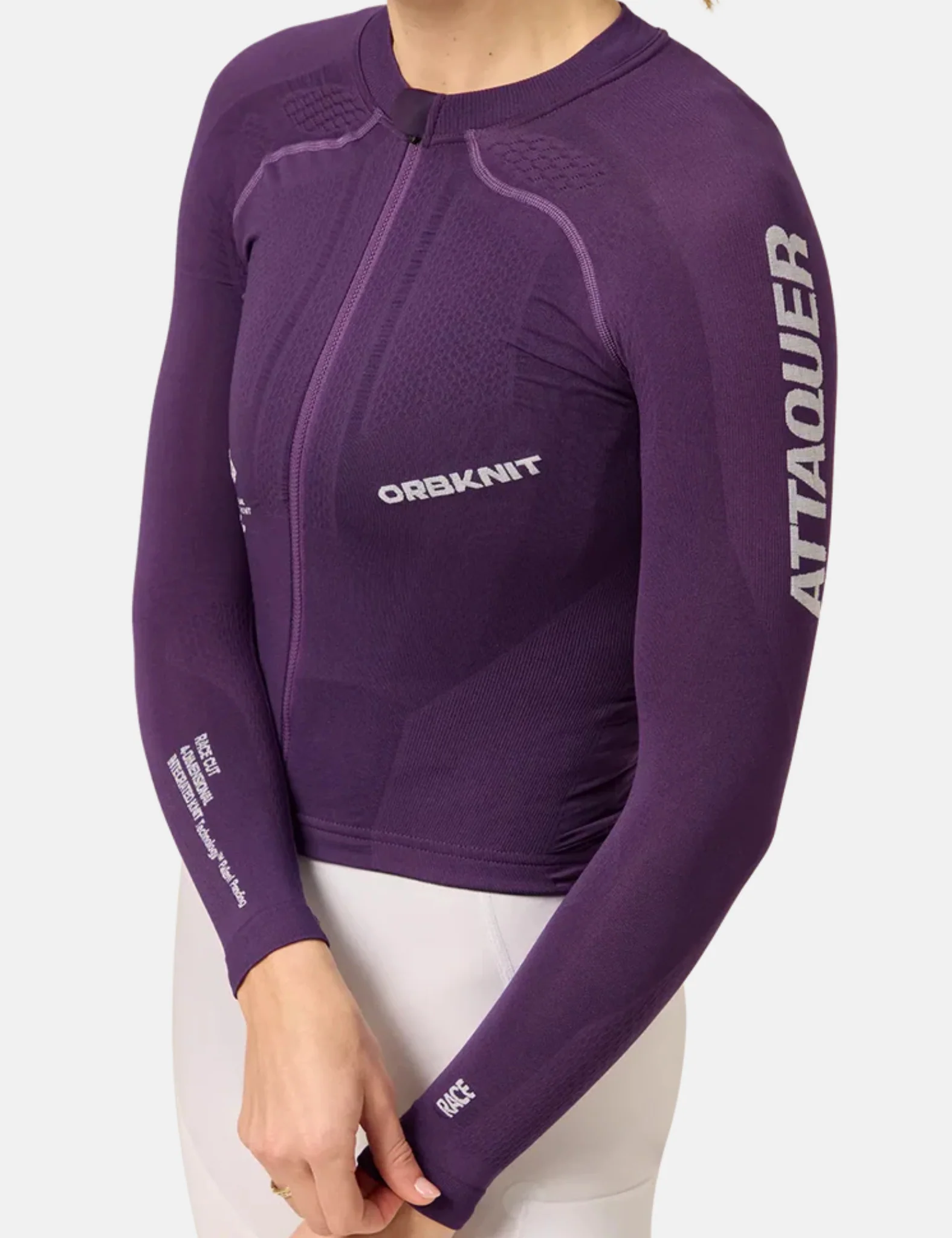 Attaquer OrbKnit Womens Race Jersey Long Sleeve - Purple - Image 3