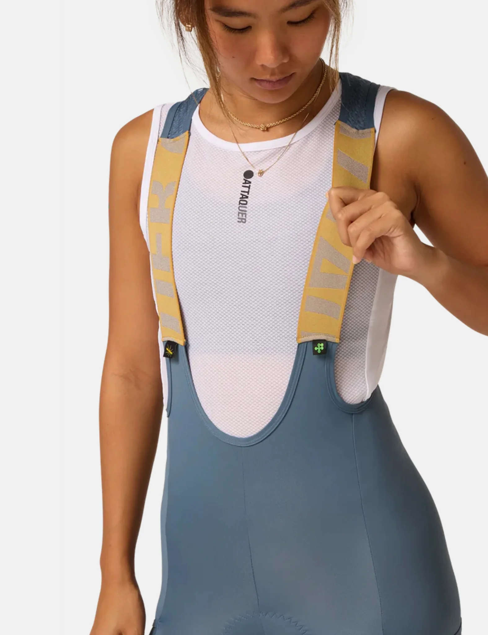 Attaquer Womens All Day Cargo Bib Shorts - Steel Grey - Image 3