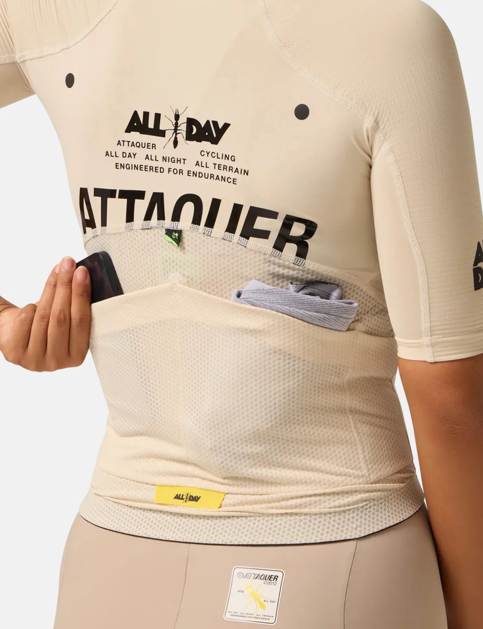 Attaquer Womens All Day Jersey - Eggshell - Image 2