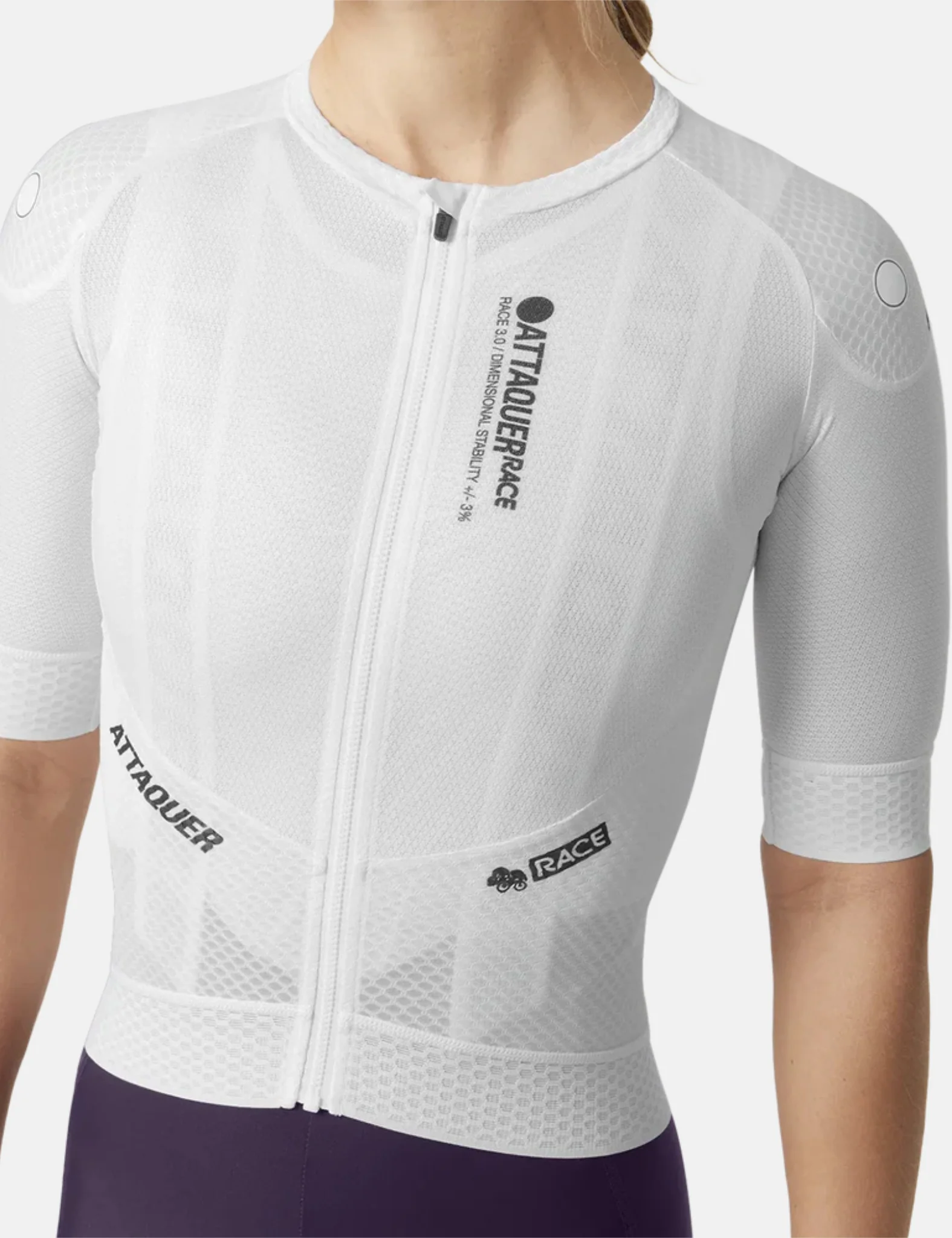 Attaquer Womens Race Jersey - White - Image 3