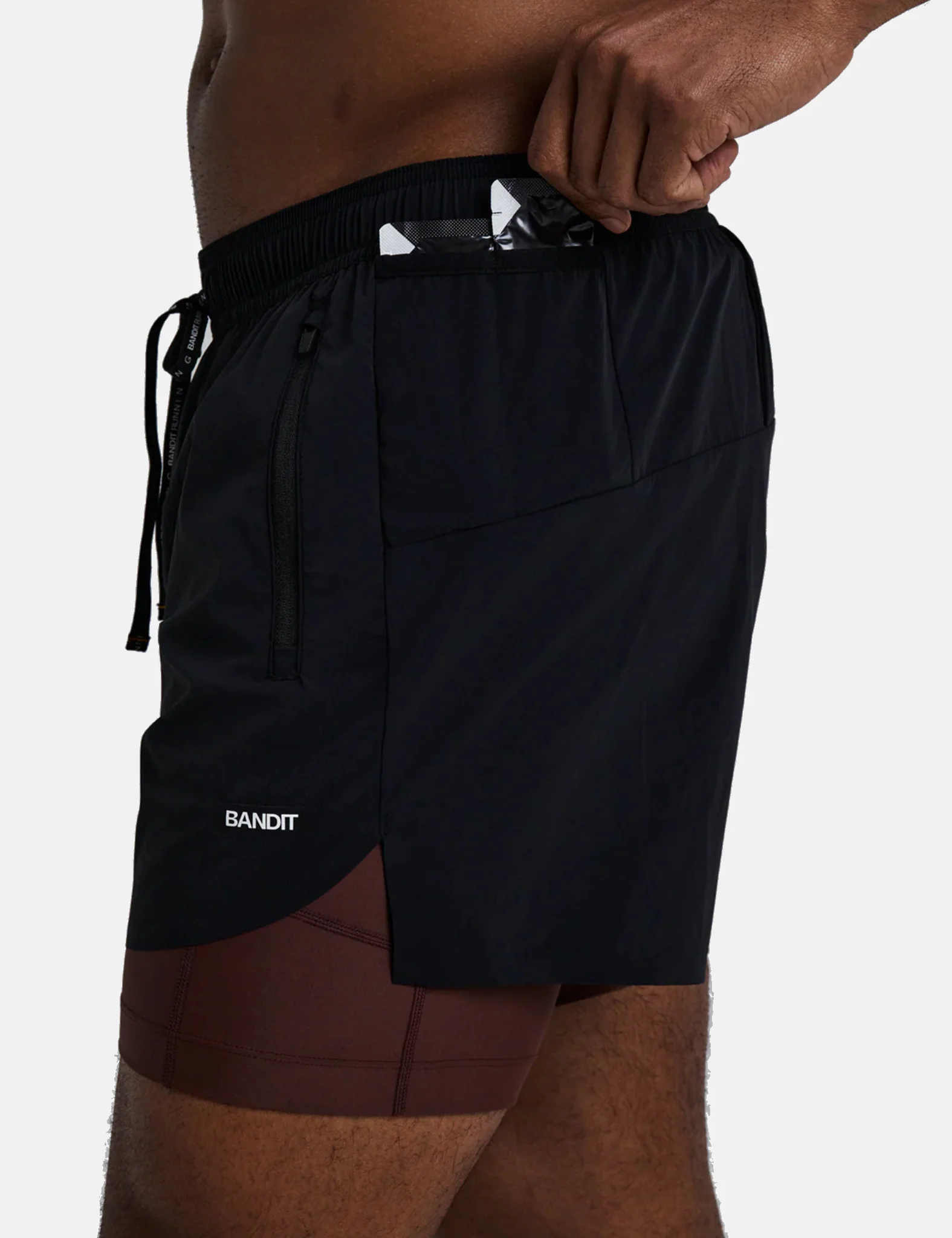 Bandit Men's Vento Next Gen 2-In-1 Run Shorts - Black - Image 3