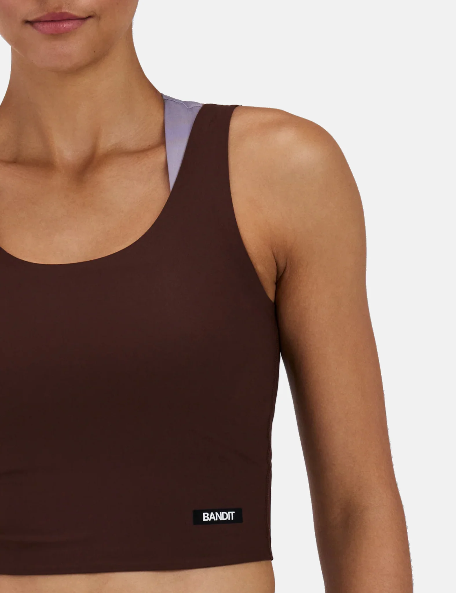 Bandit Women's Adapto Scoopneck Distance Tank - Cacao Brown - Image 5