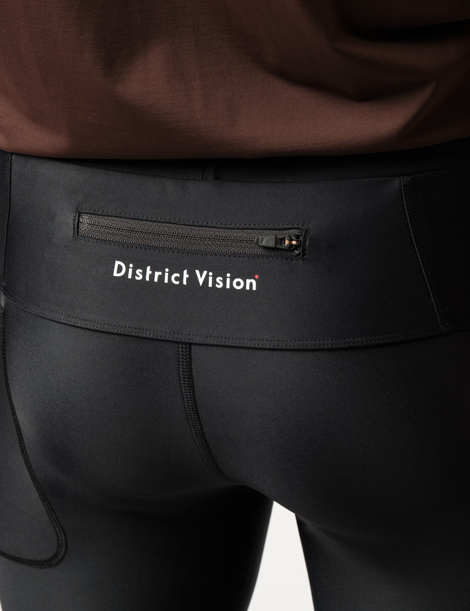 District Vision 9in Recycled Half Tights - Black - Image 2