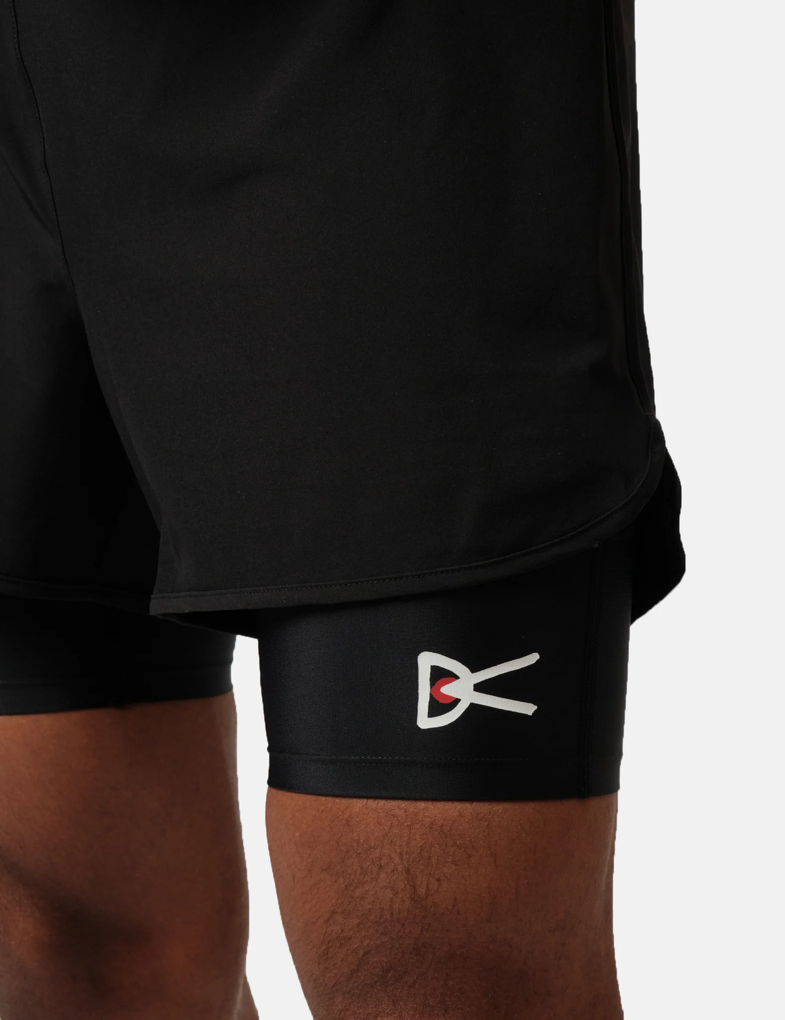 District Vision Layered Pocketed Trail Shorts - Black - Image 2
