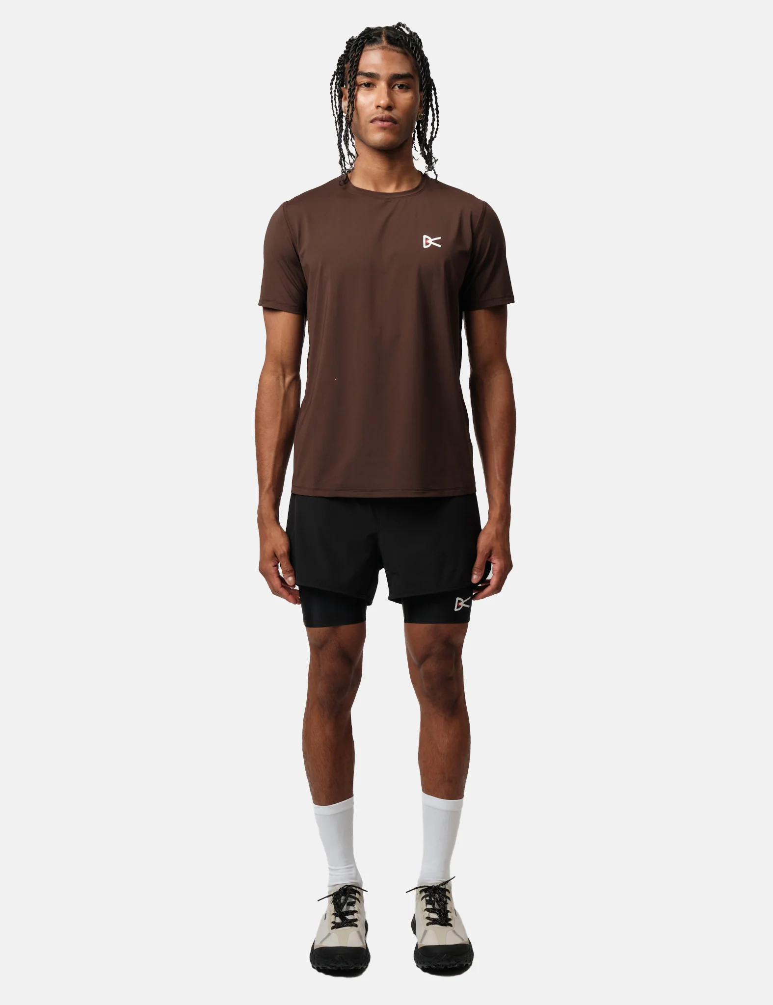 District Vision Layered Pocketed Trail Shorts - Black - Image 3