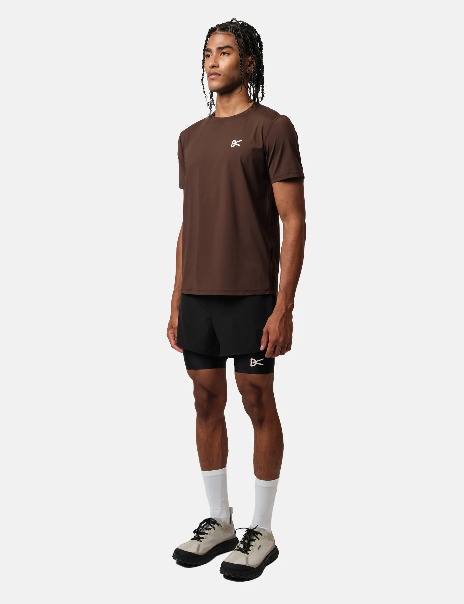 District Vision Layered Pocketed Trail Shorts - Black - Image 5