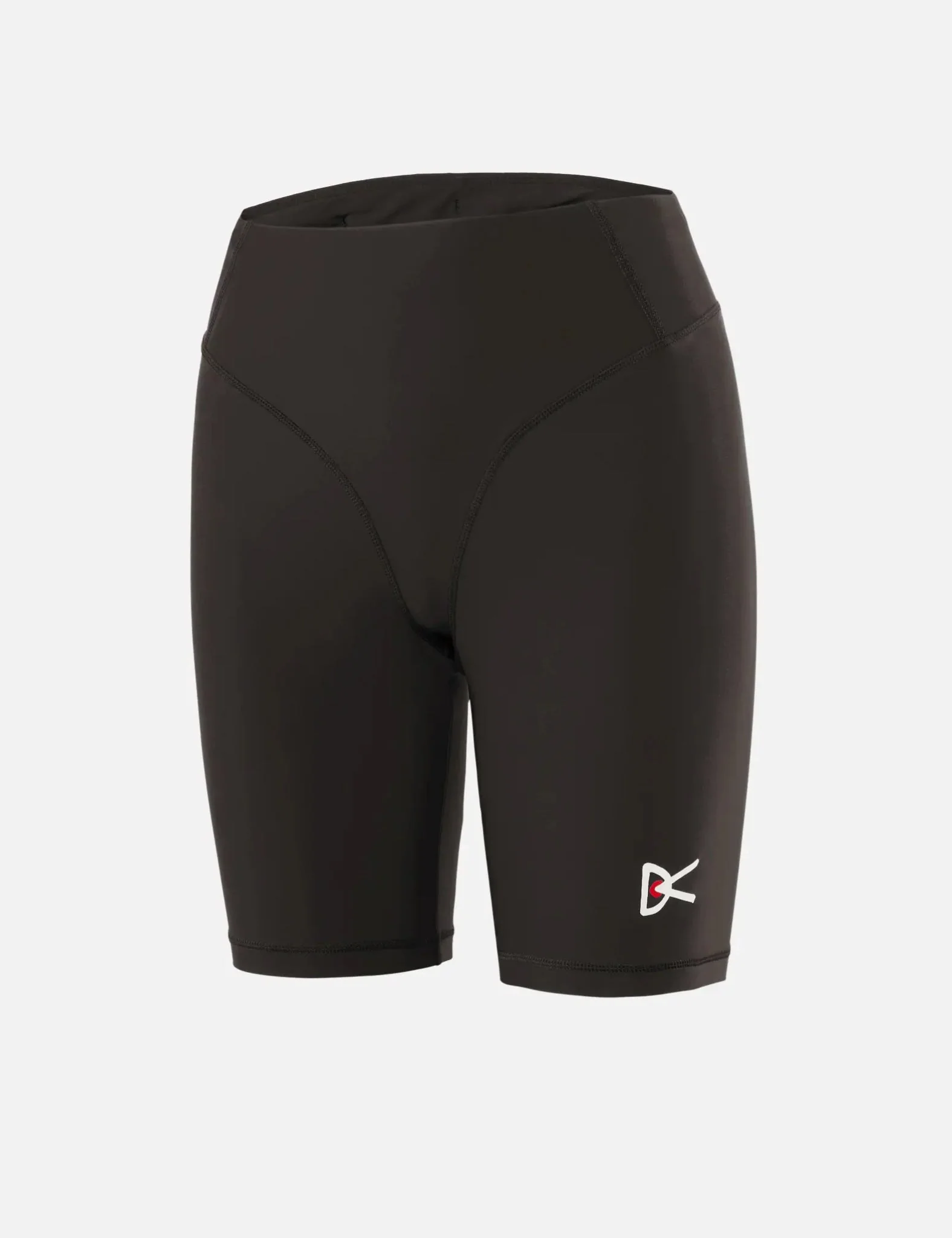 District Vision Womens 7in Pocketed Half Tights - Slate Brown - Image 3
