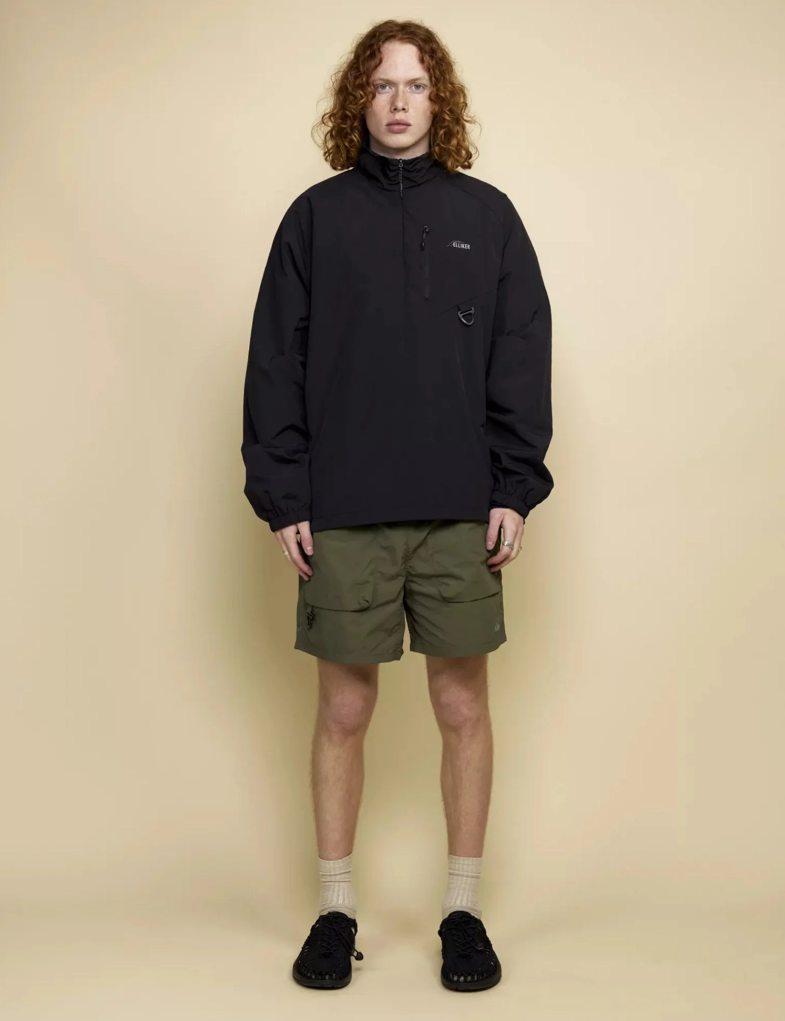 Elliker Coppa Pullover Tech Jacket - Black - Image 2