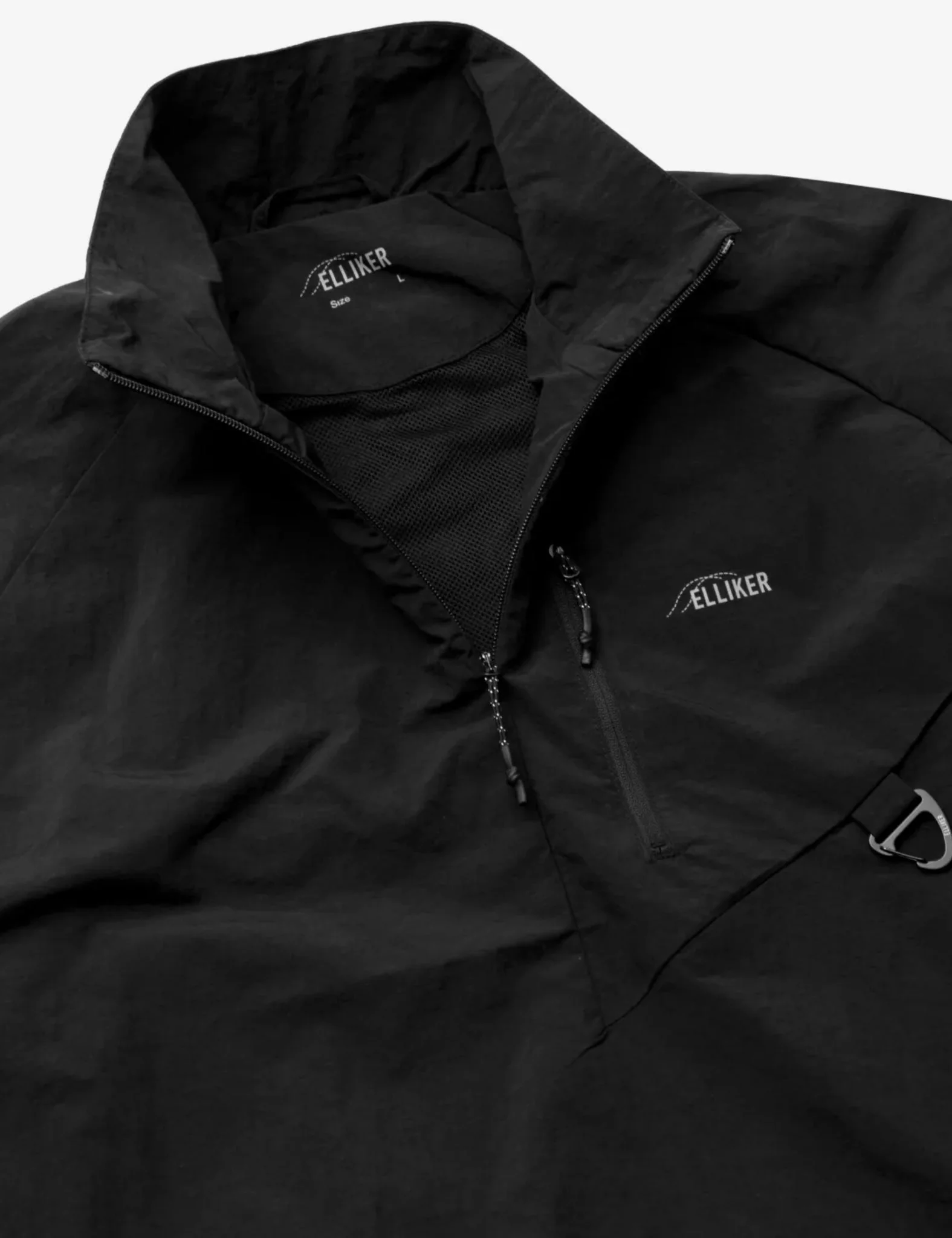 Elliker Coppa Pullover Tech Jacket - Black - Image 3