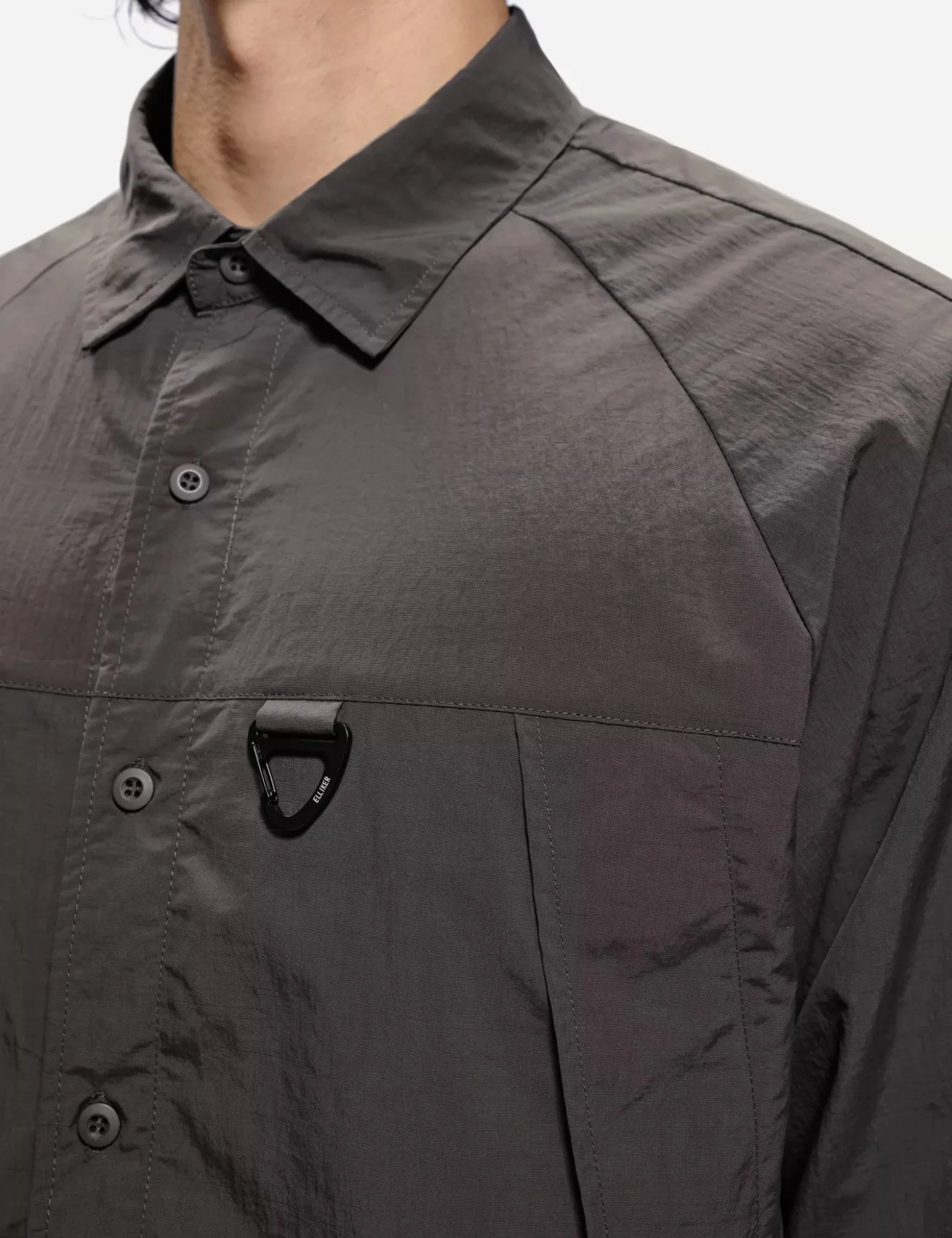 Elliker Craw Zip Tech Shirt - Grey - Image 3