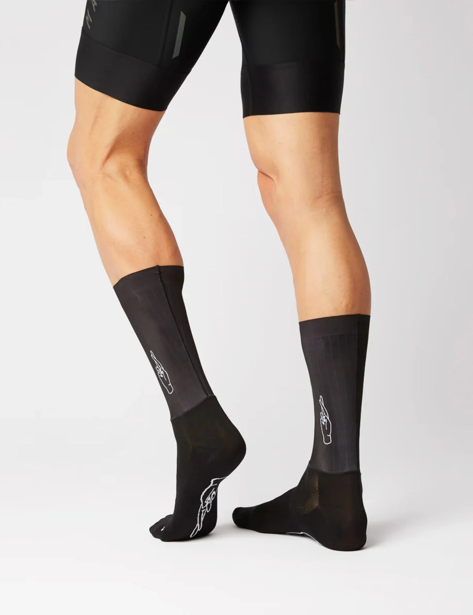 FINGERSCROSSED Rolling Aero Logo Socks - Black - Image 4