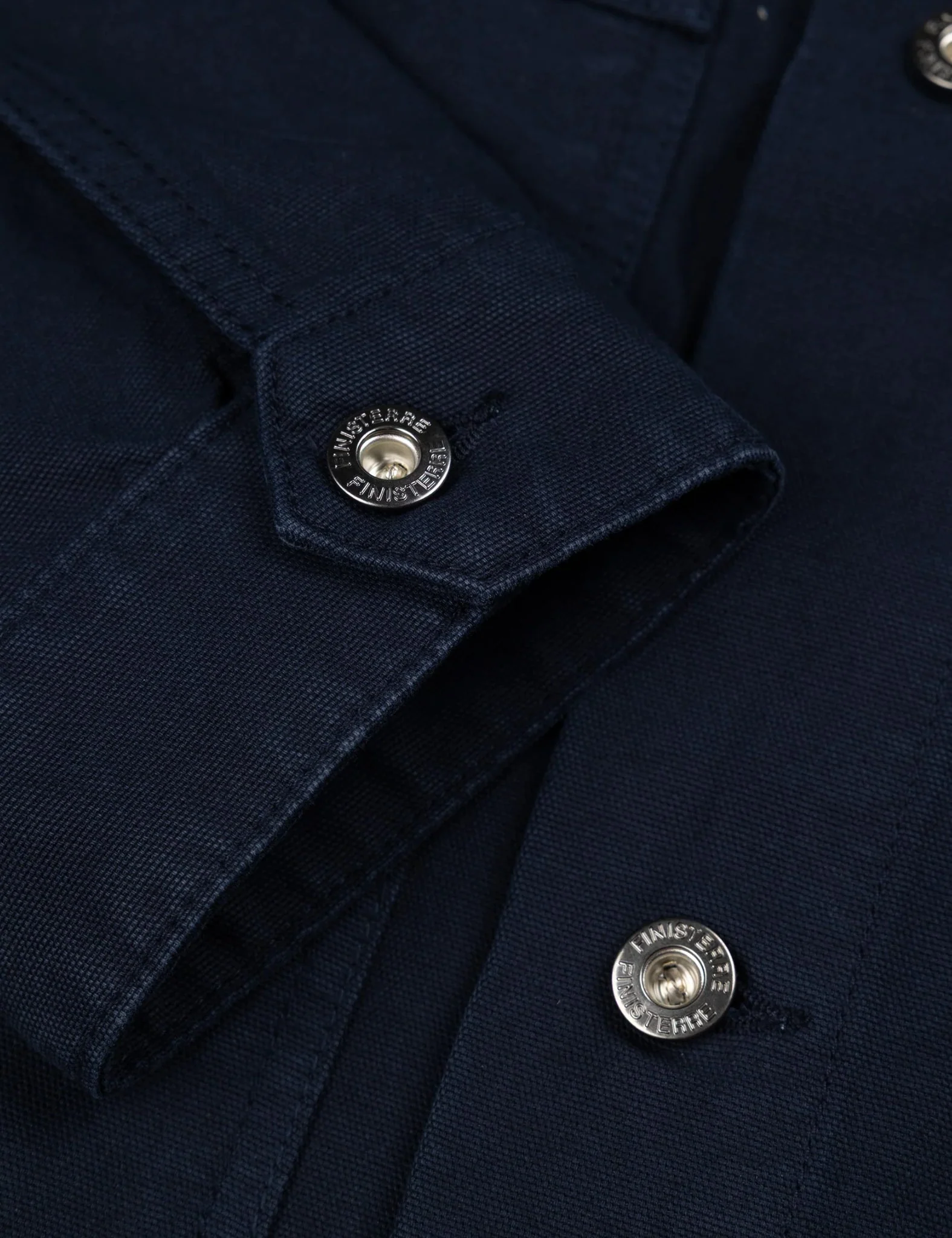 Finisterre Basset Trucker Jacket - Navy Blue - Image 5