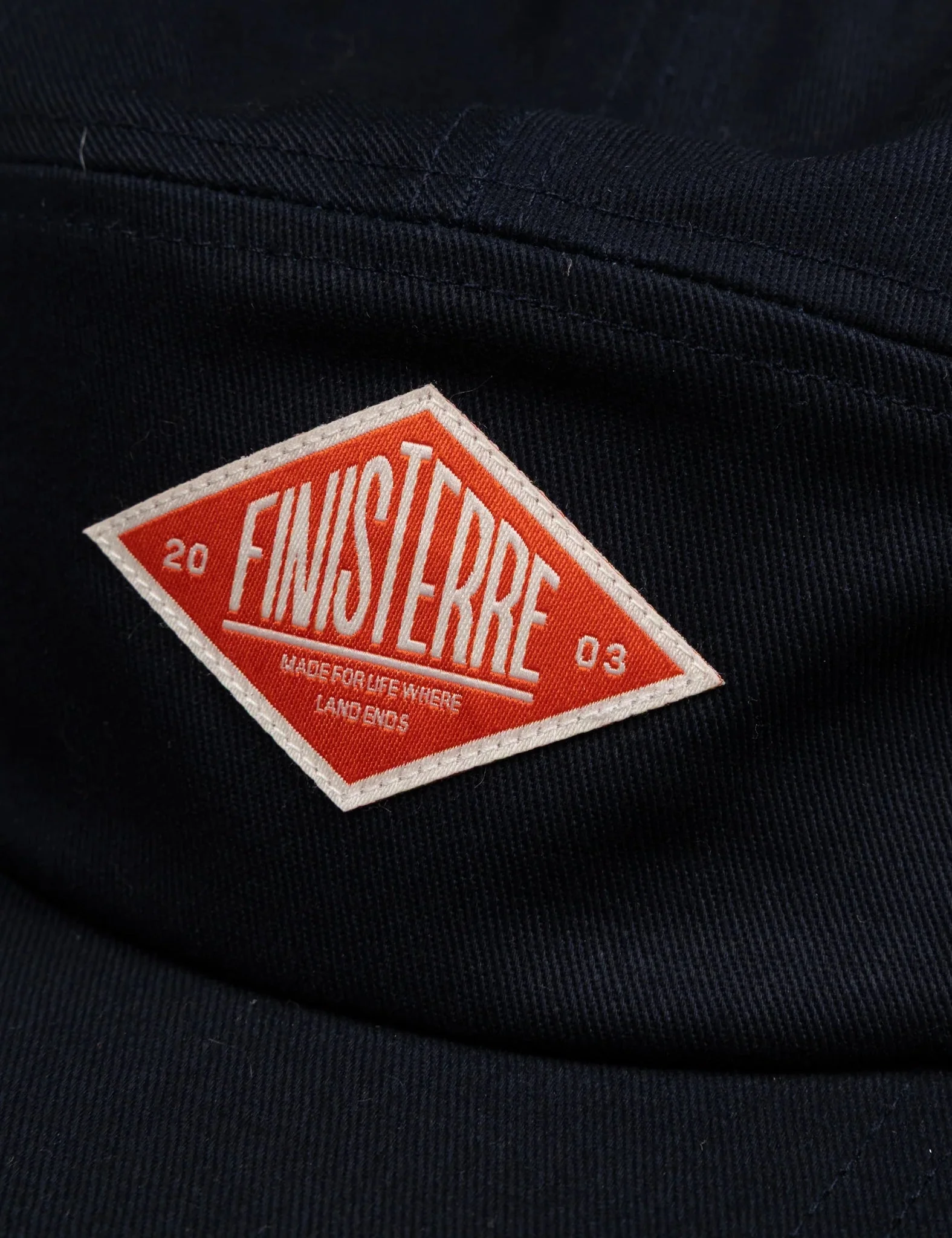 Finisterre Diamond Twill Camp Cap - Navy Blue - Image 3