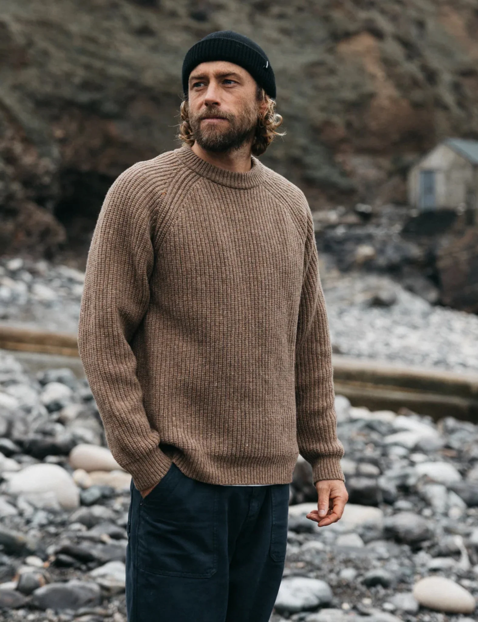 Finisterre Mora Jumper - Earth Brown - Image 2