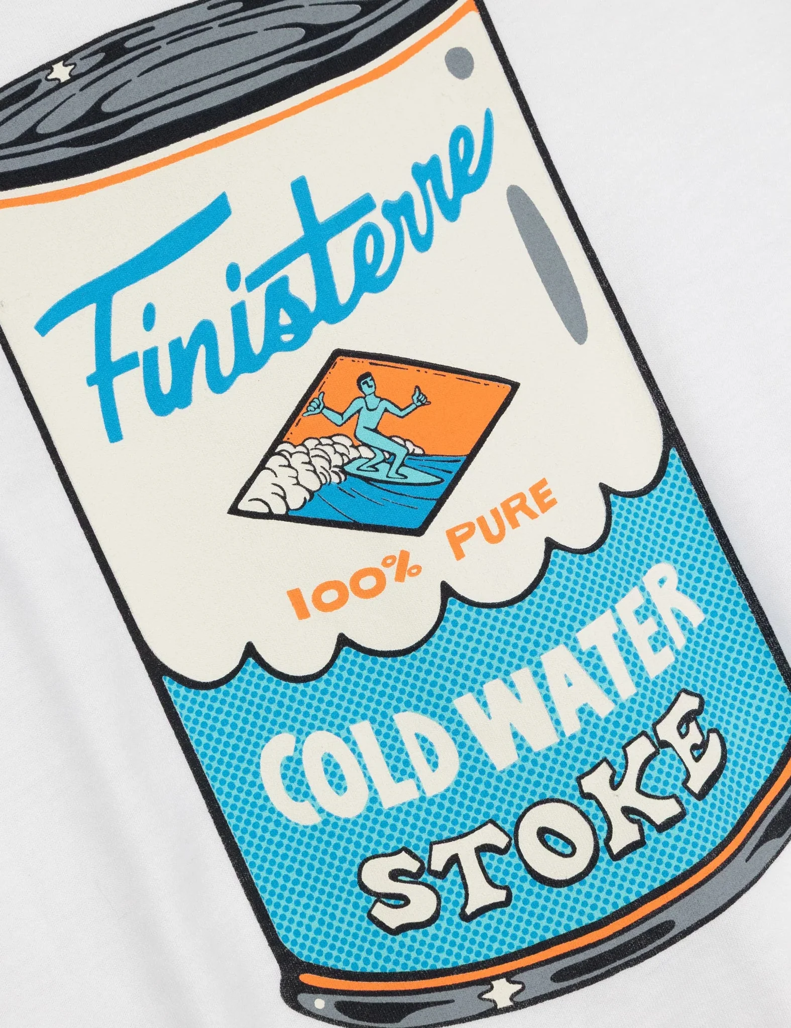 Finisterre Stoke Can T-Shirt - White - Image 4
