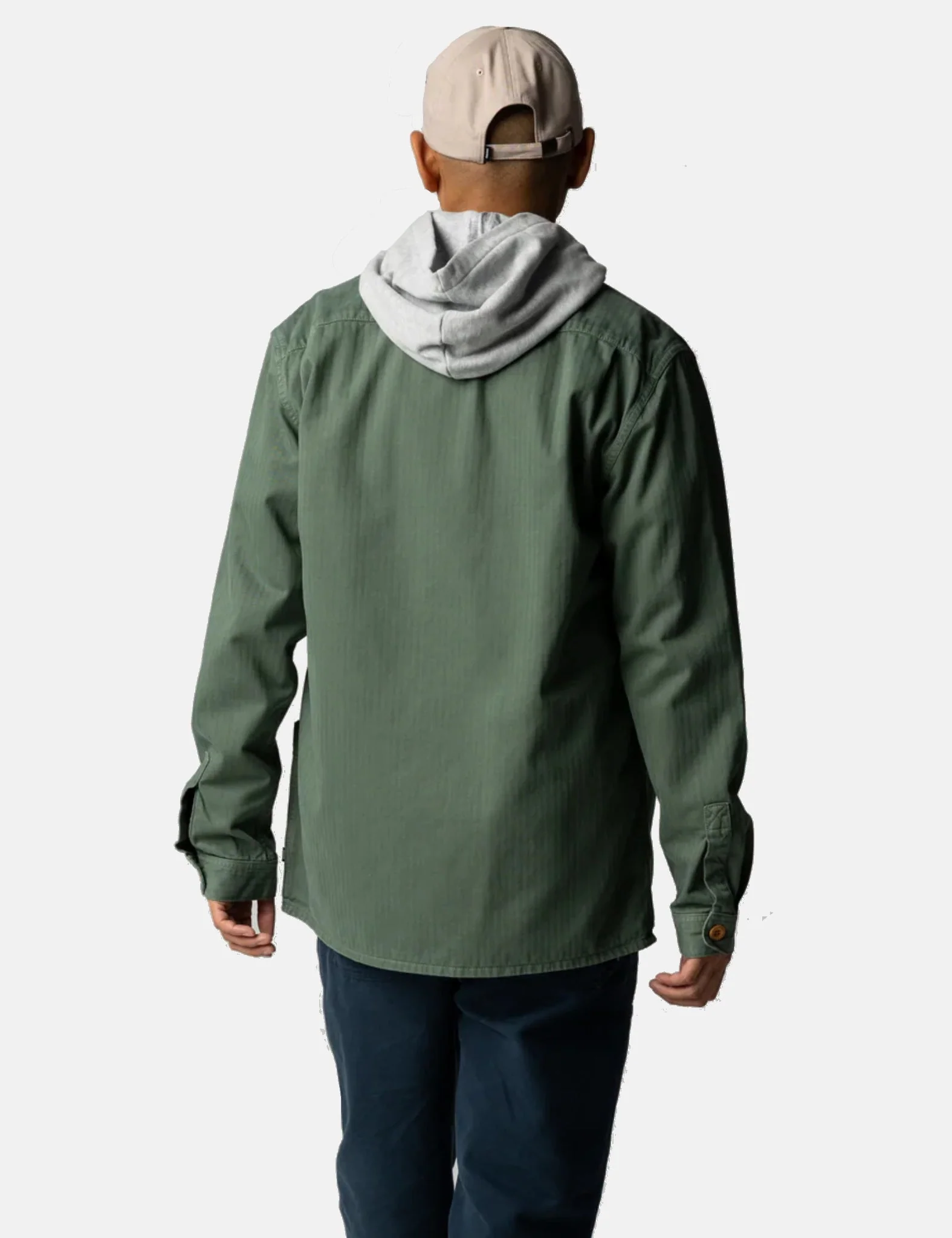 Finisterre Tonkin Work Shirt - Sailboat Green - Image 4