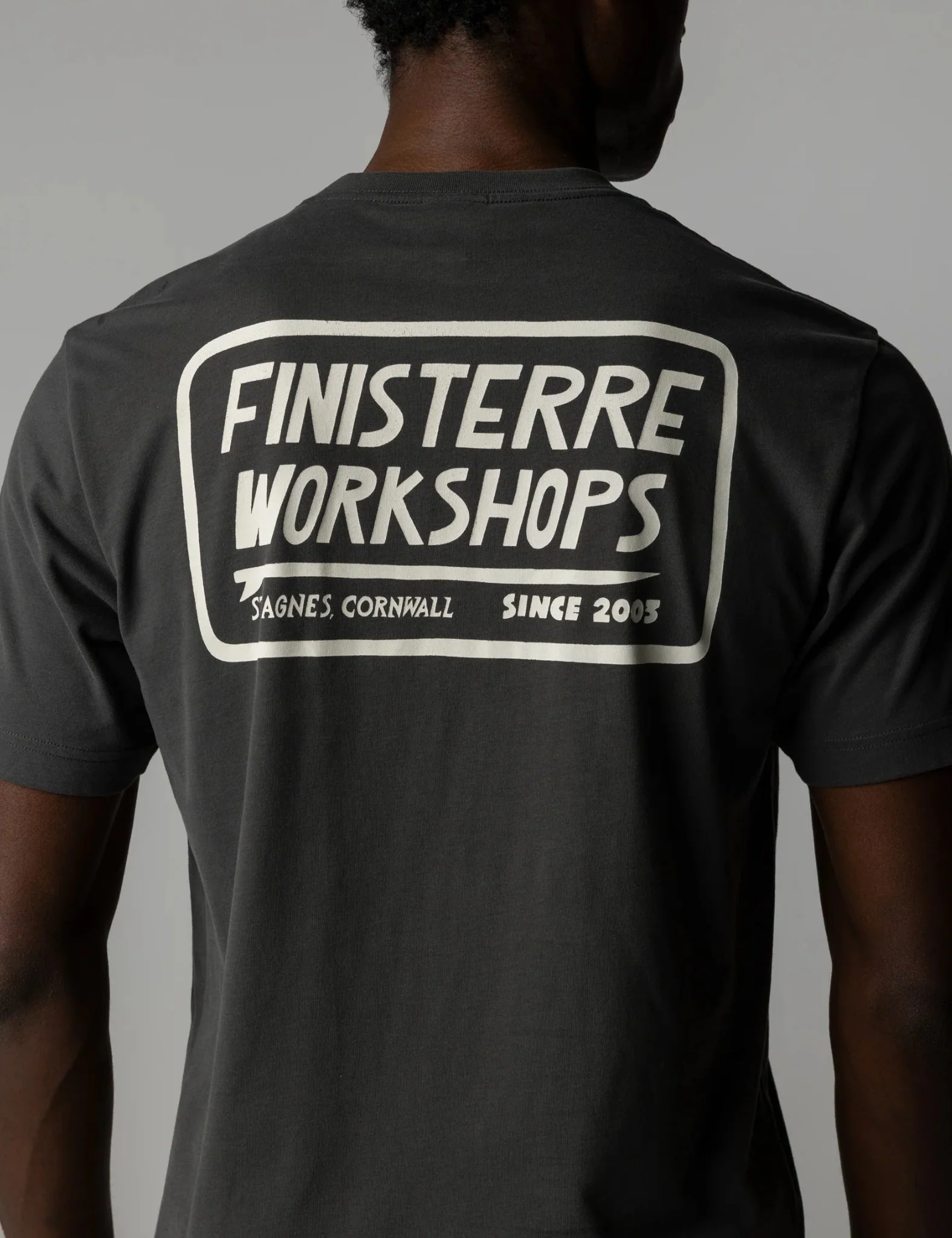 Finisterre Workshops T-Shirt - Raven Black - Image 3