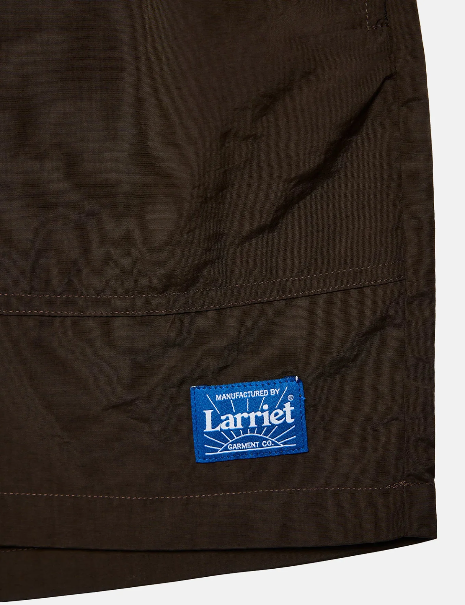 Larriet x Article Exclusive Rec Shorts (Nylon Taffeta ) - Brown - Image 2