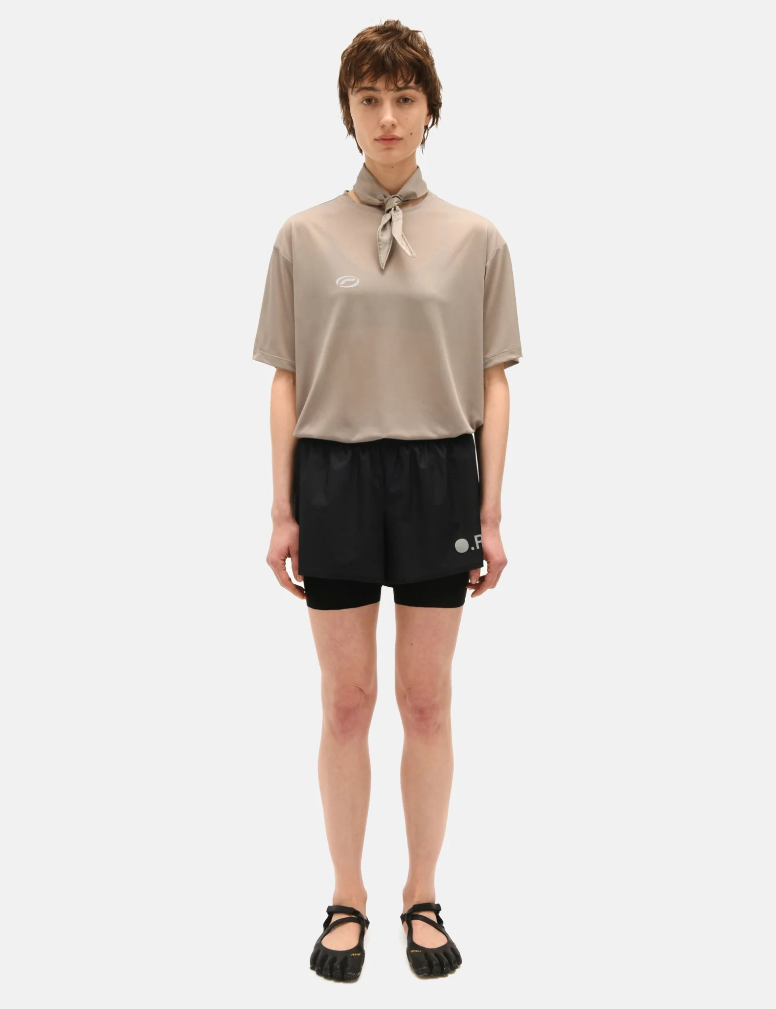 Optimistic Runners Layered Shorts - Black - Image 2