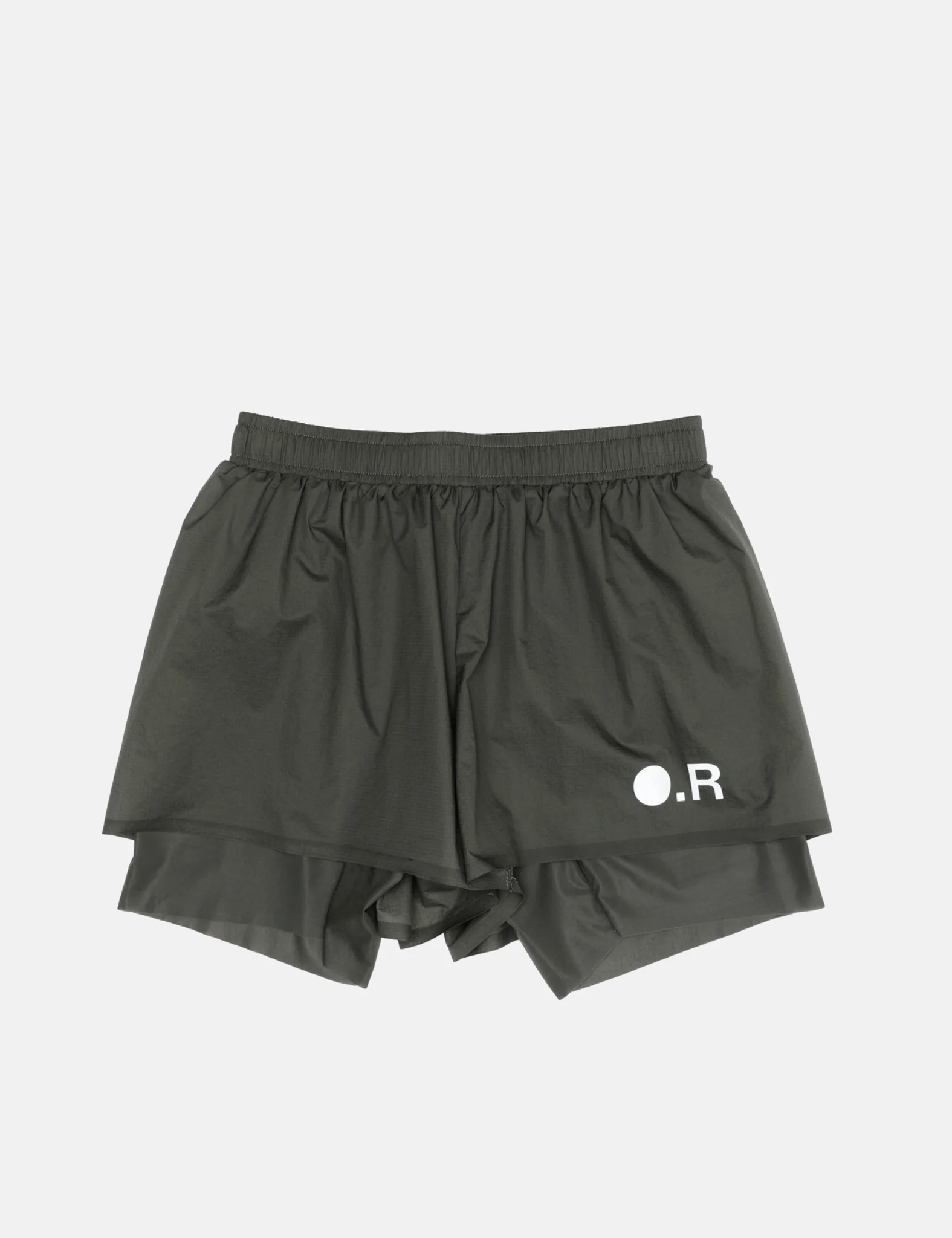 Optimistic Runners Layered Shorts - Dark Green - Image 2