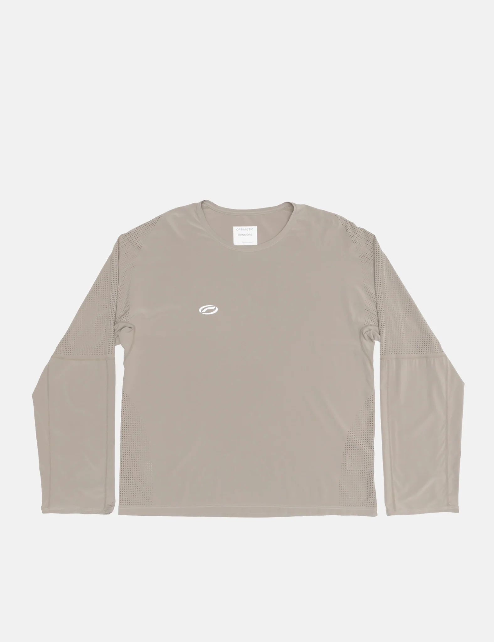 Optimistic Runners Perforated LS T-Shirt Camel - Image 2