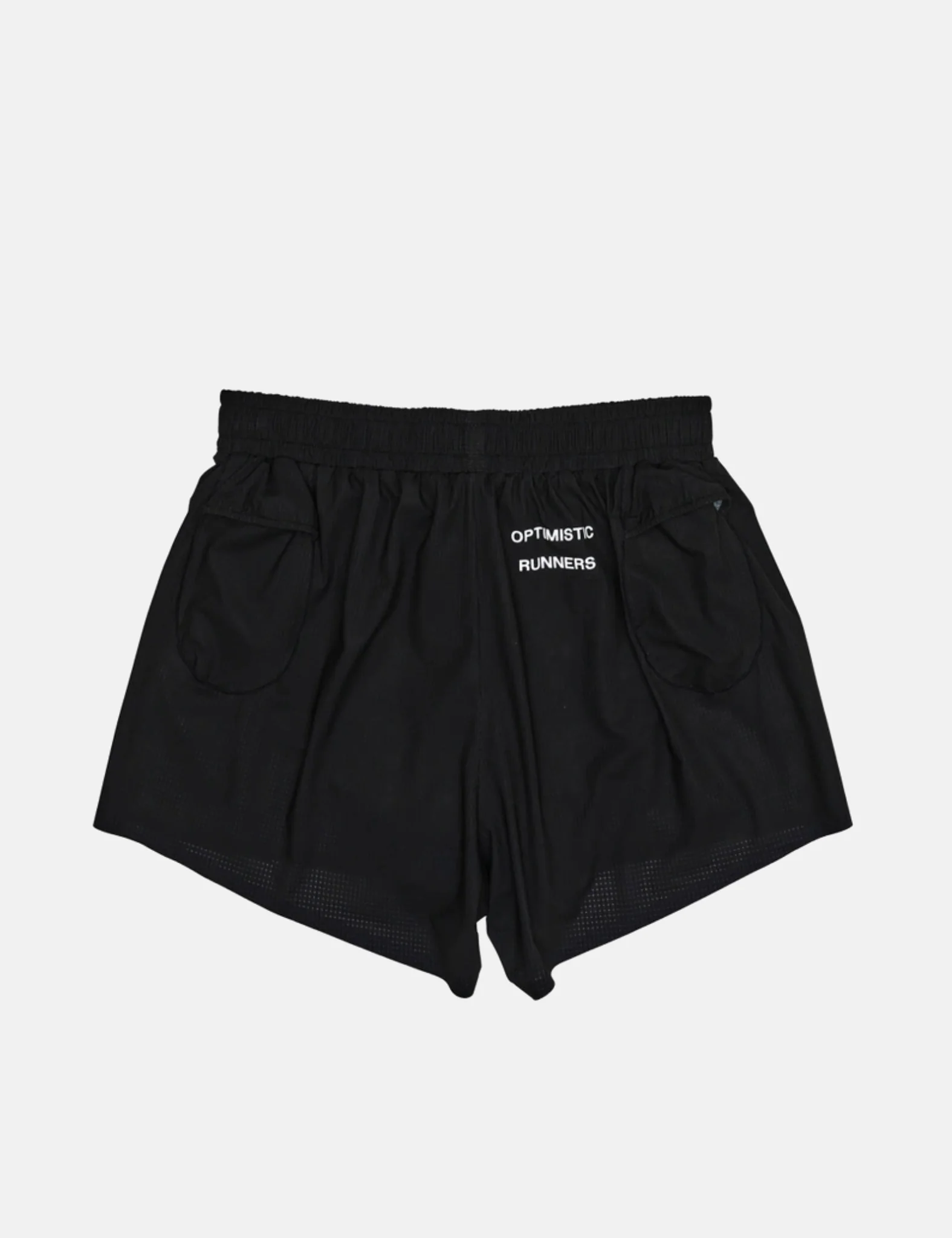 Optimistic Runners Perforated Shorts - Black - Image 3