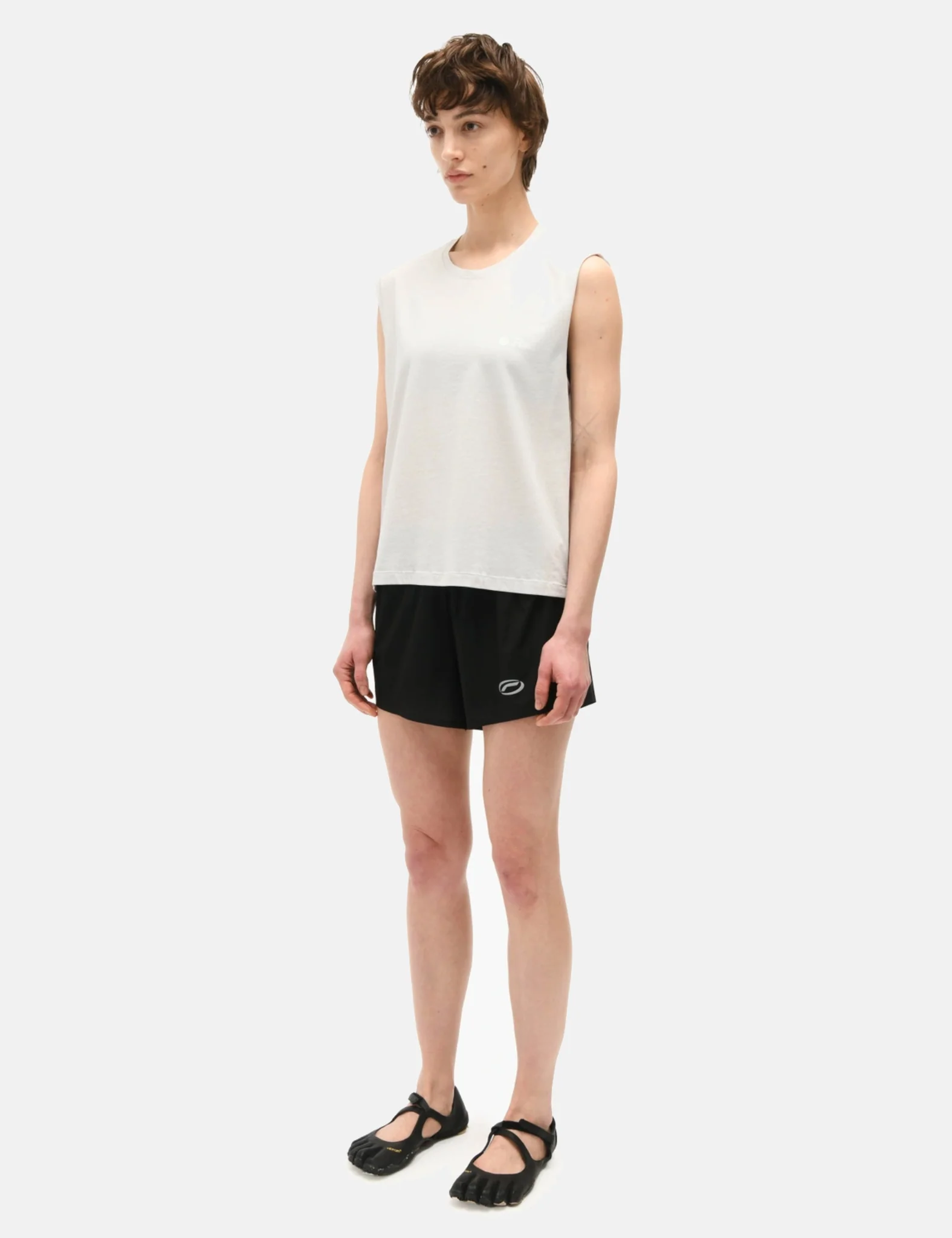 Optimistic Runners Perforated Shorts - Black - Image 4