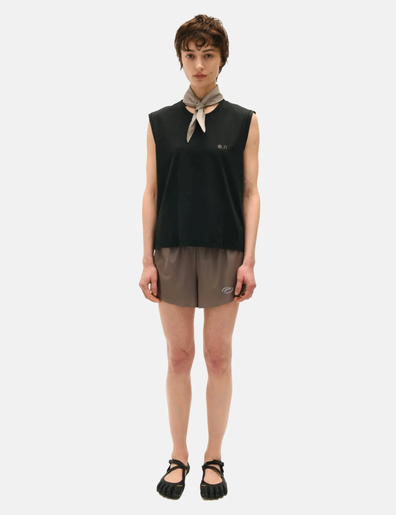 Optimistic Runners Perforated Shorts - Camel - Image 2