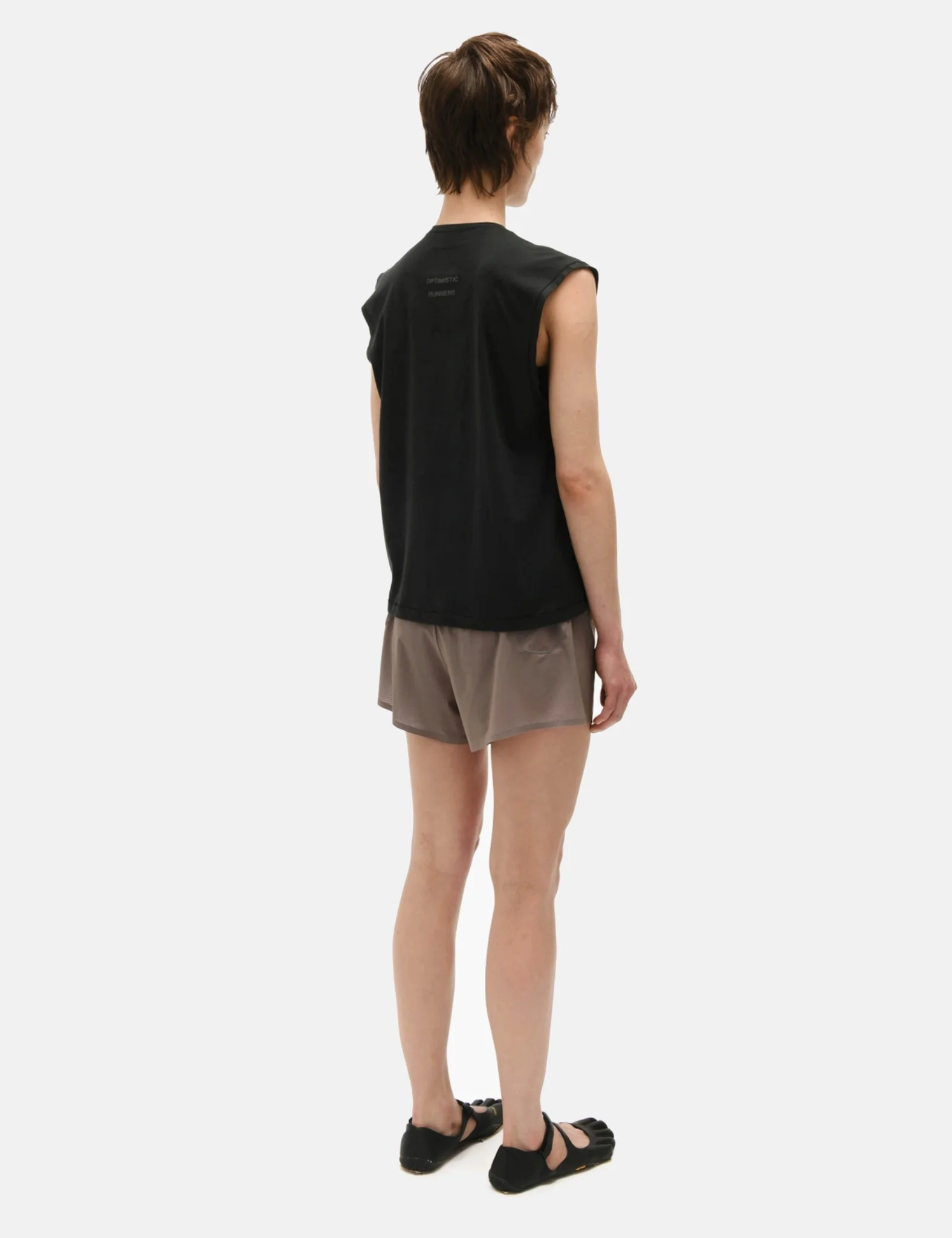 Optimistic Runners Perforated Shorts - Camel - Image 3