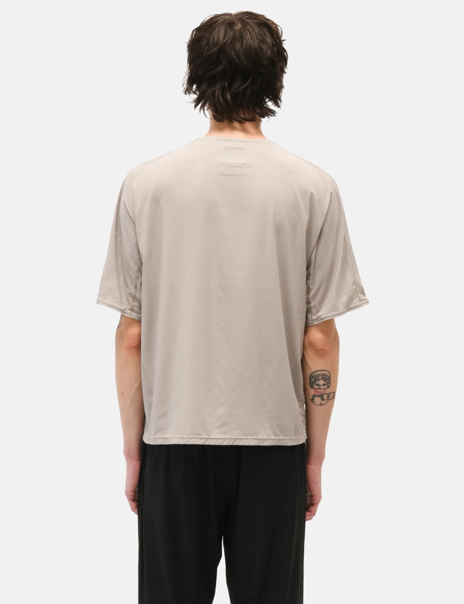Optimistic Runners Perforated T-Shirt - Camel - Image 4