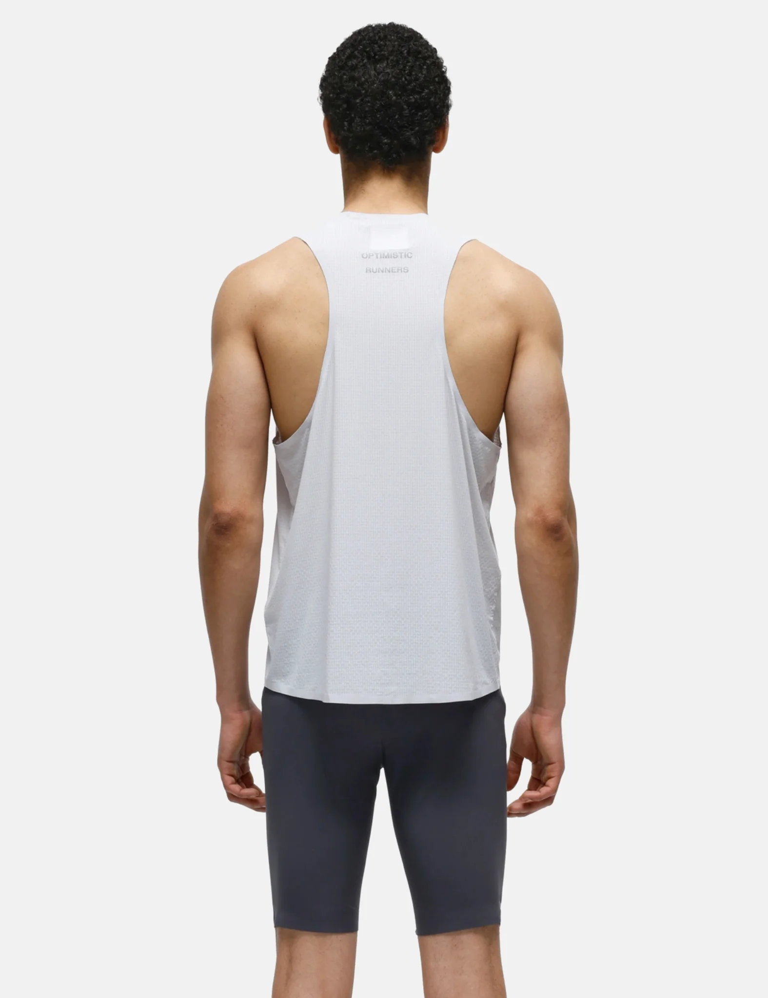 Optimistic Runners Race Singlet - Cool Grey - Image 2
