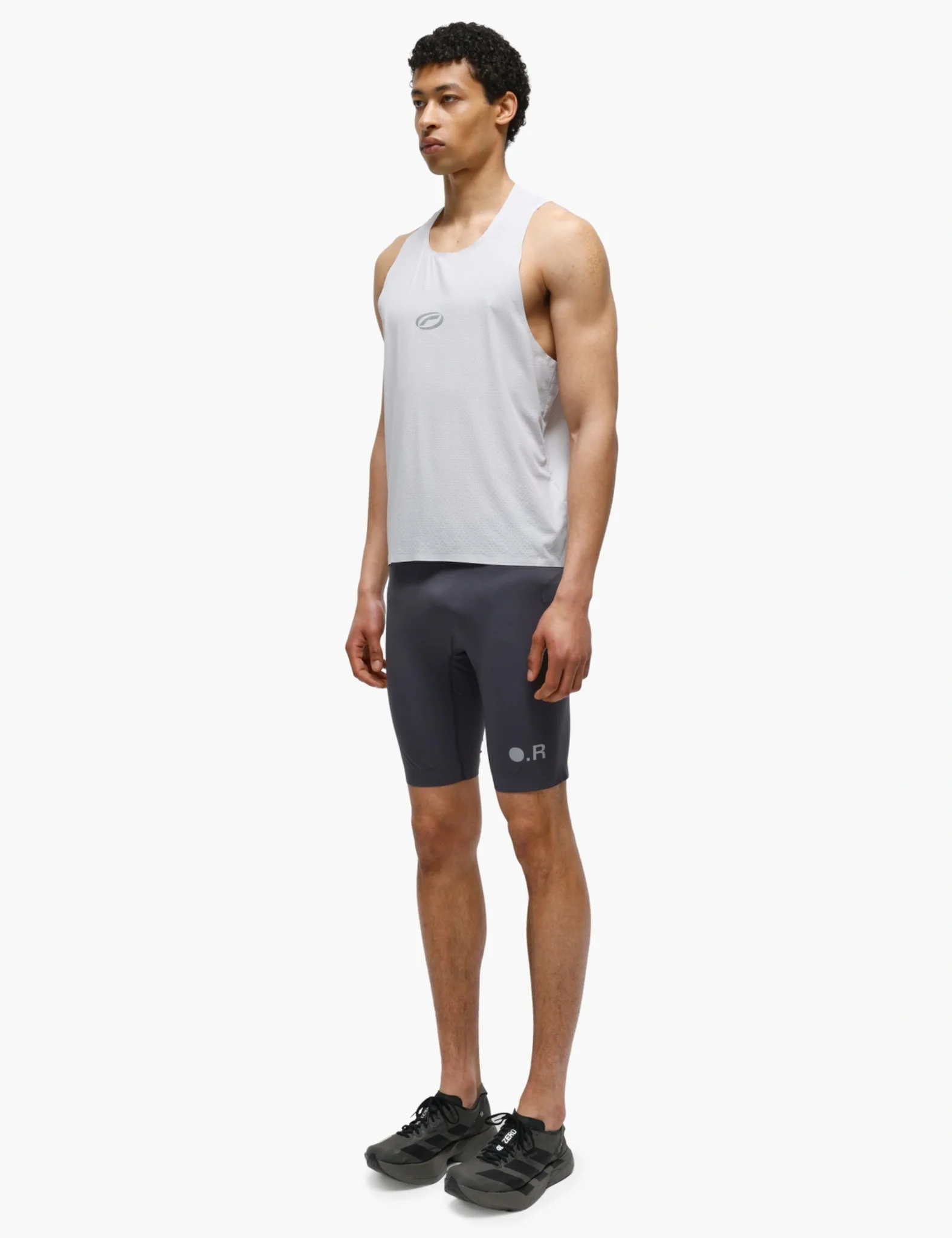 Optimistic Runners Race Singlet - Cool Grey - Image 4