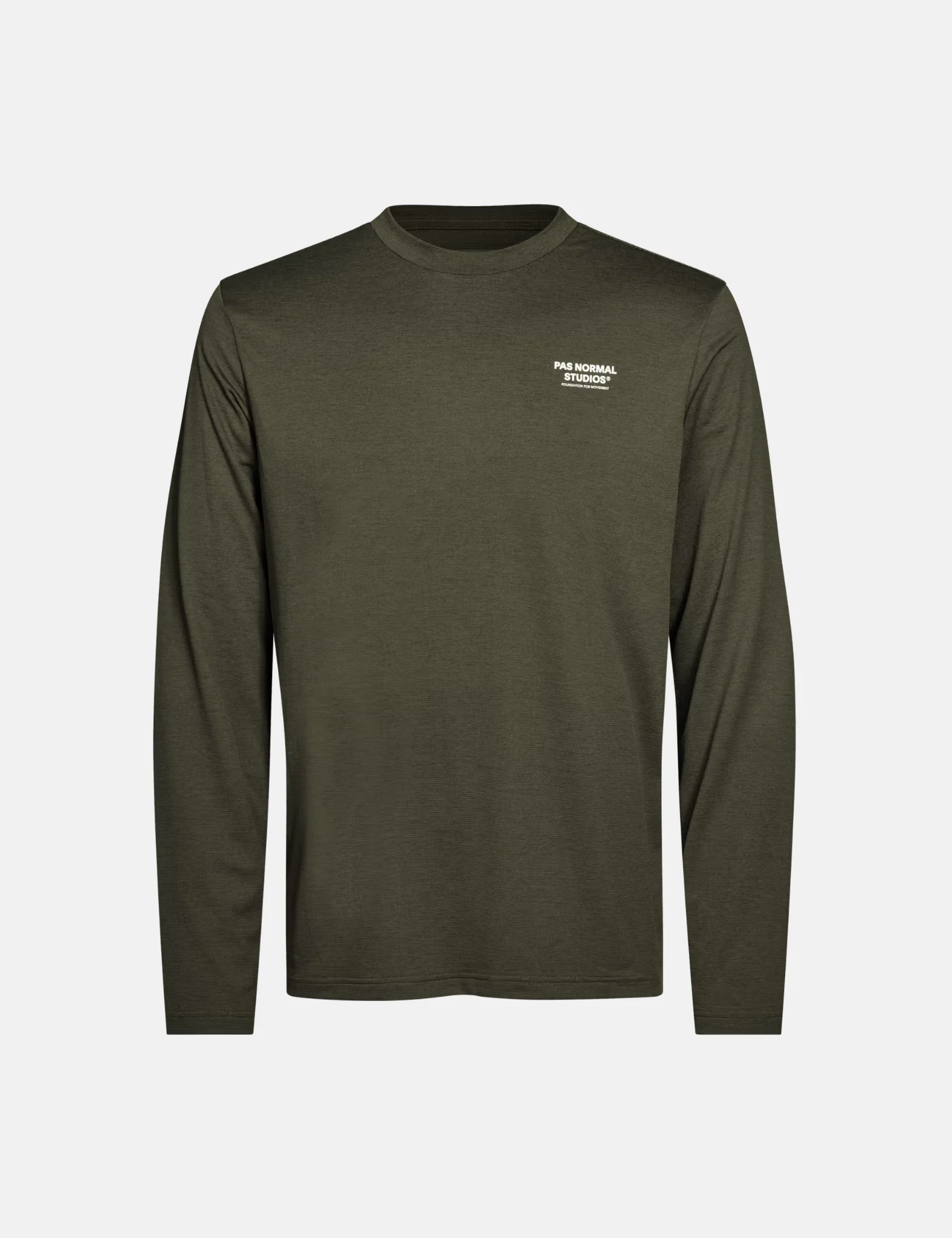 Pas Normal Studios Balance Long Sleeve T-Shirt - Dark Olive Green - Image 3
