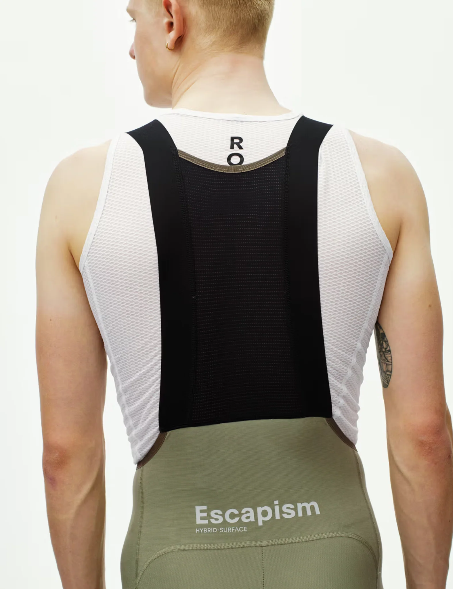 Pas Normal Studios Escapism Cargo Bibs - Light Olive Green - Image 3
