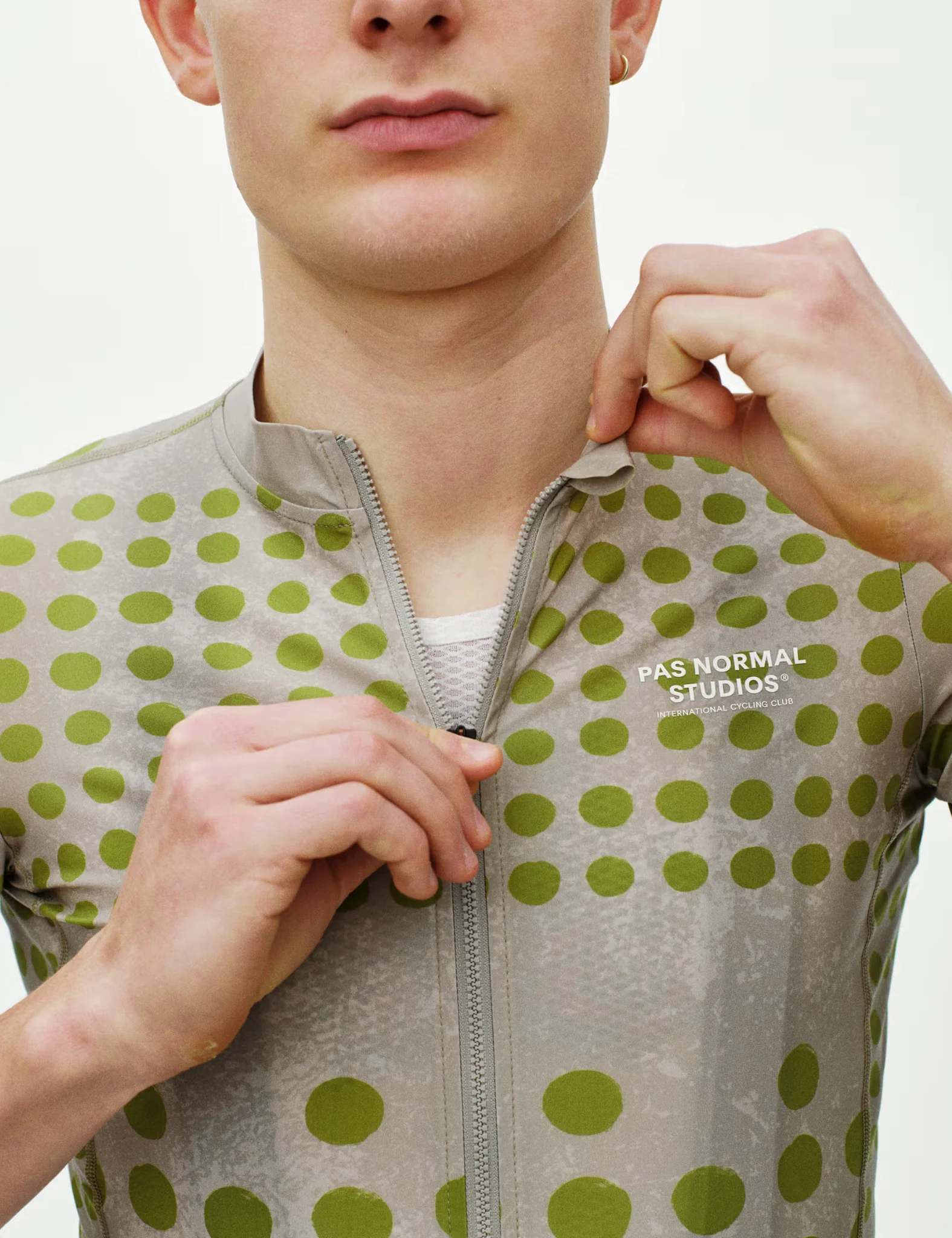 Pas Normal Studios Essential Jersey (Dot Print) - Bone - Image 2
