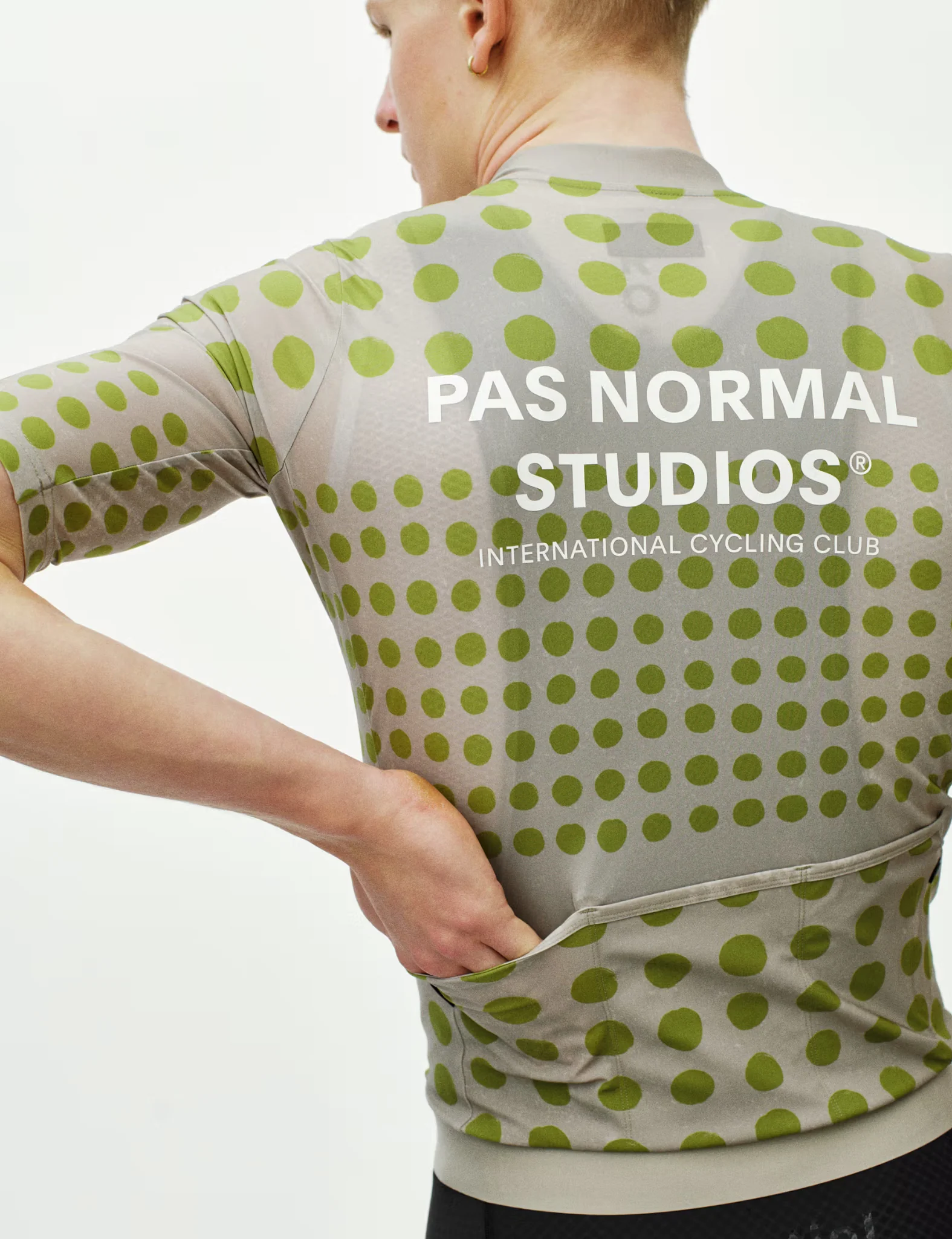 Pas Normal Studios Essential Jersey (Dot Print) - Bone - Image 3