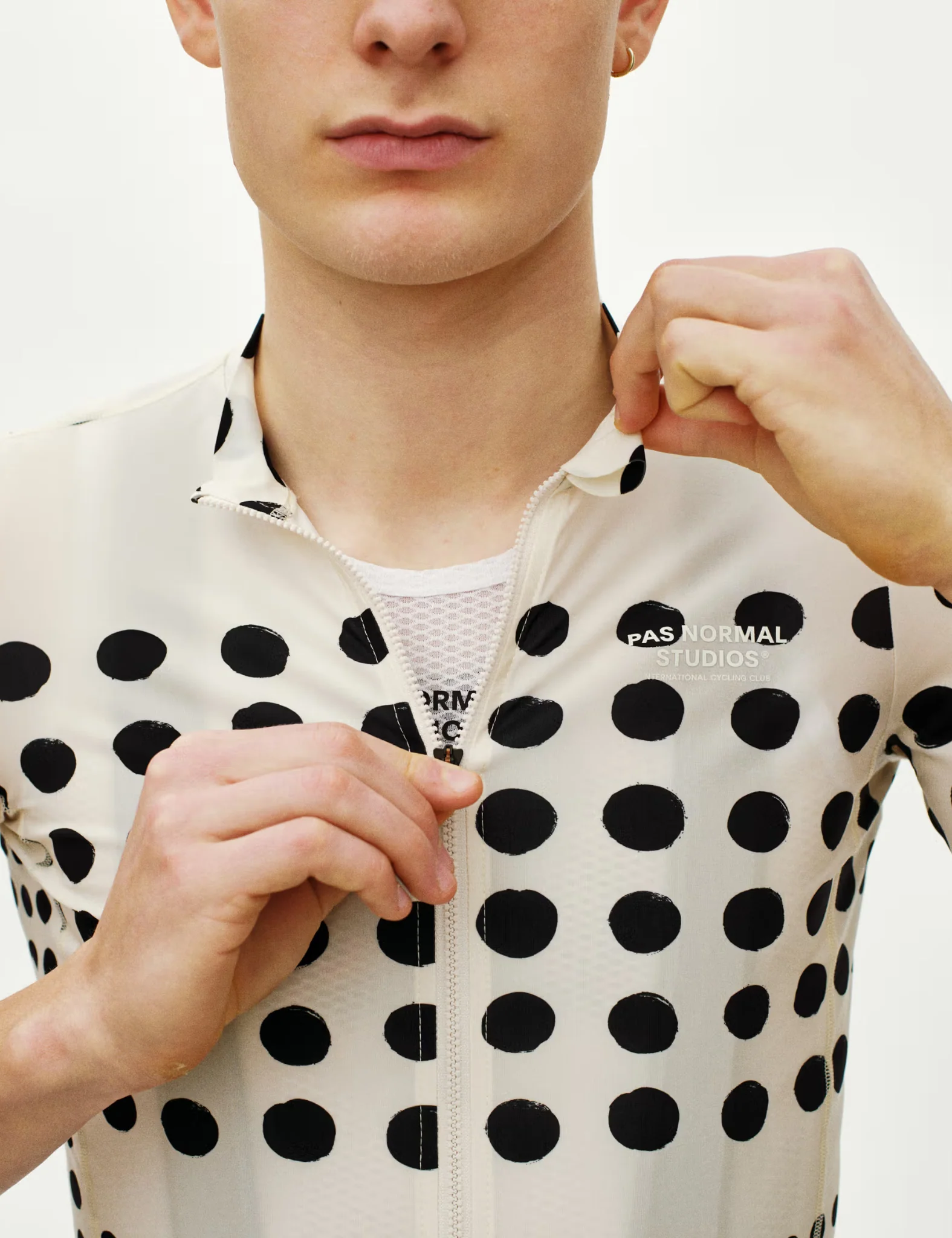 Pas Normal Studios Essential Jersey (Dot Print) - Off White - Image 3