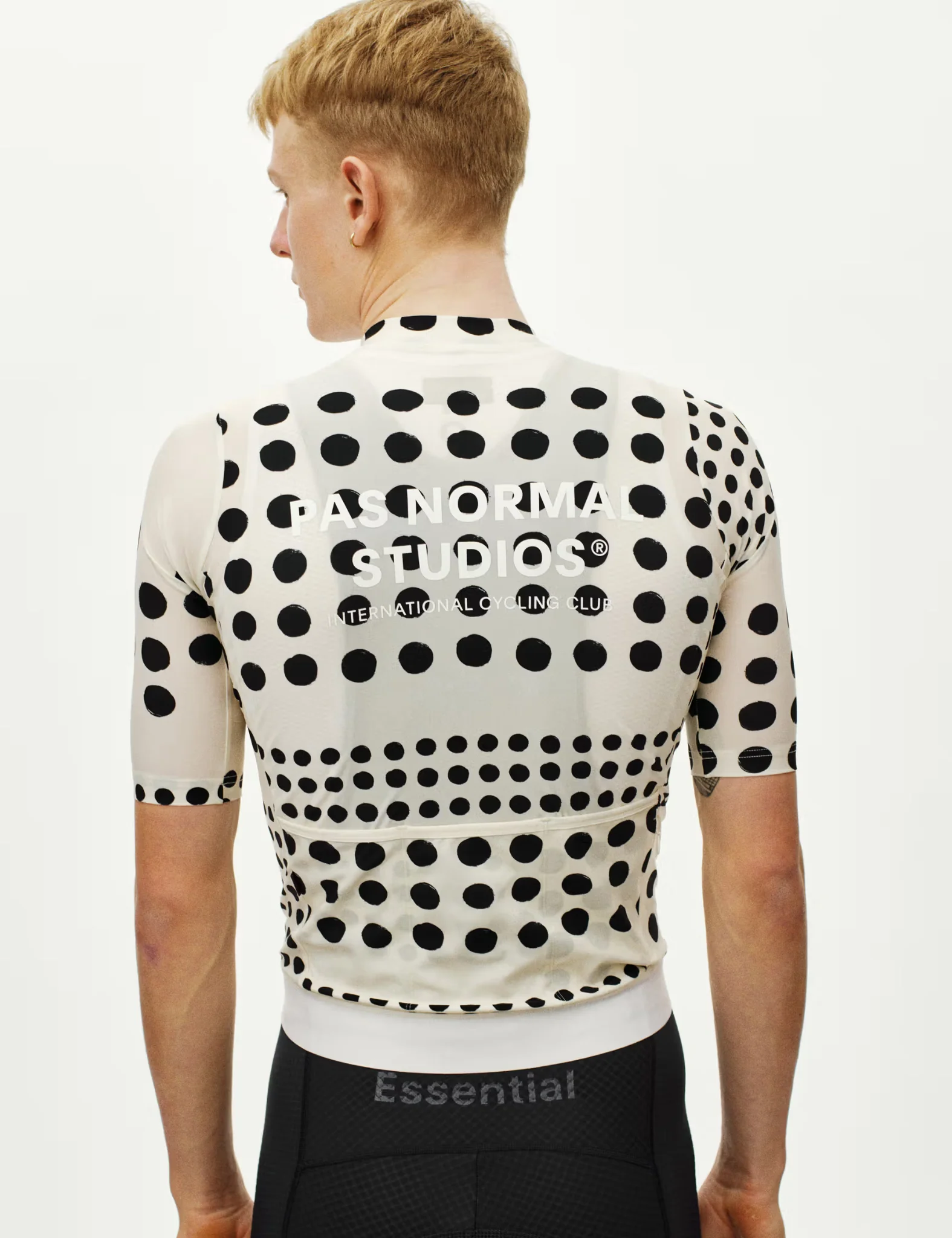Pas Normal Studios Essential Jersey (Dot Print) - Off White - Image 4