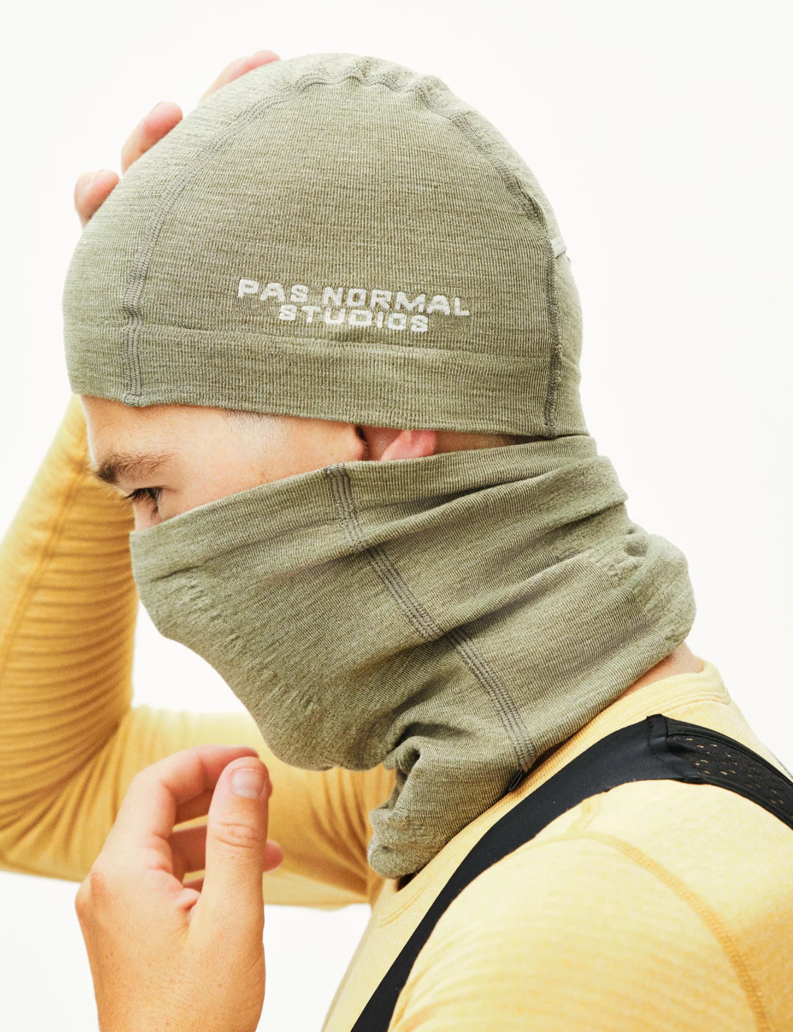 Pas Normal Studios Logo Merino Knit Beanie - Earth - Image 2