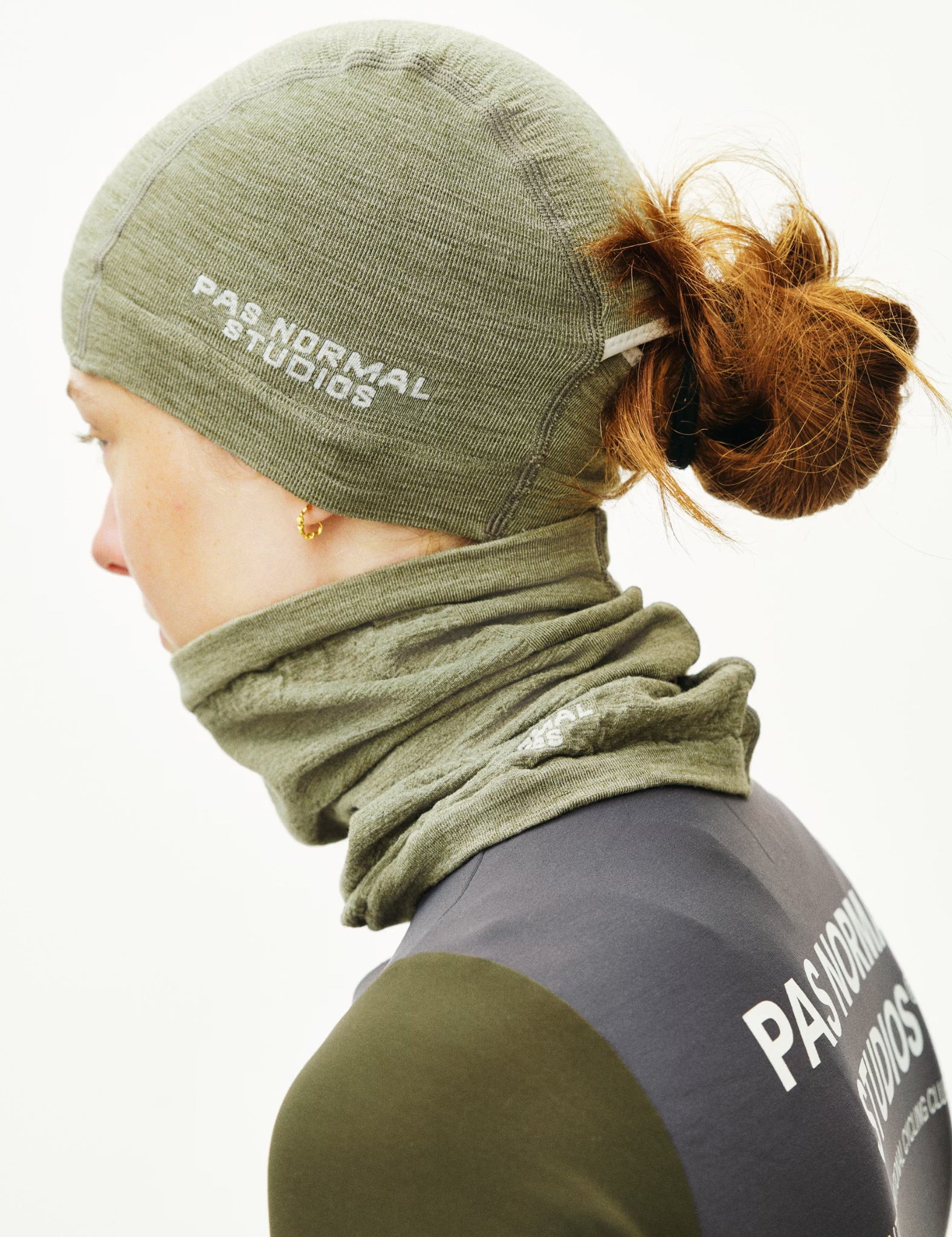 Pas Normal Studios Logo Merino Knit Beanie - Earth - Image 3