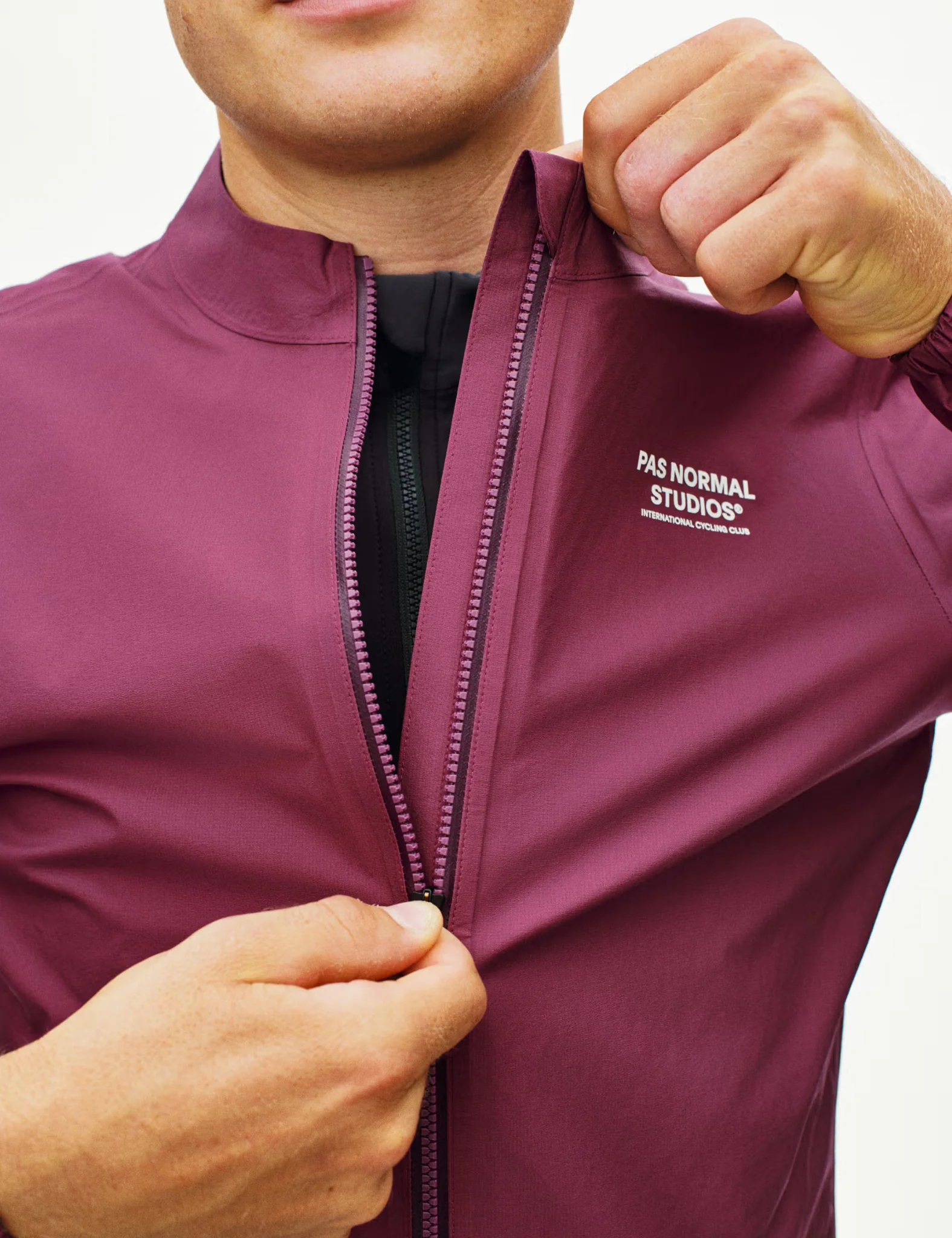 Pas Normal Studios Mechanism Rain Jacket - Plum - Image 3