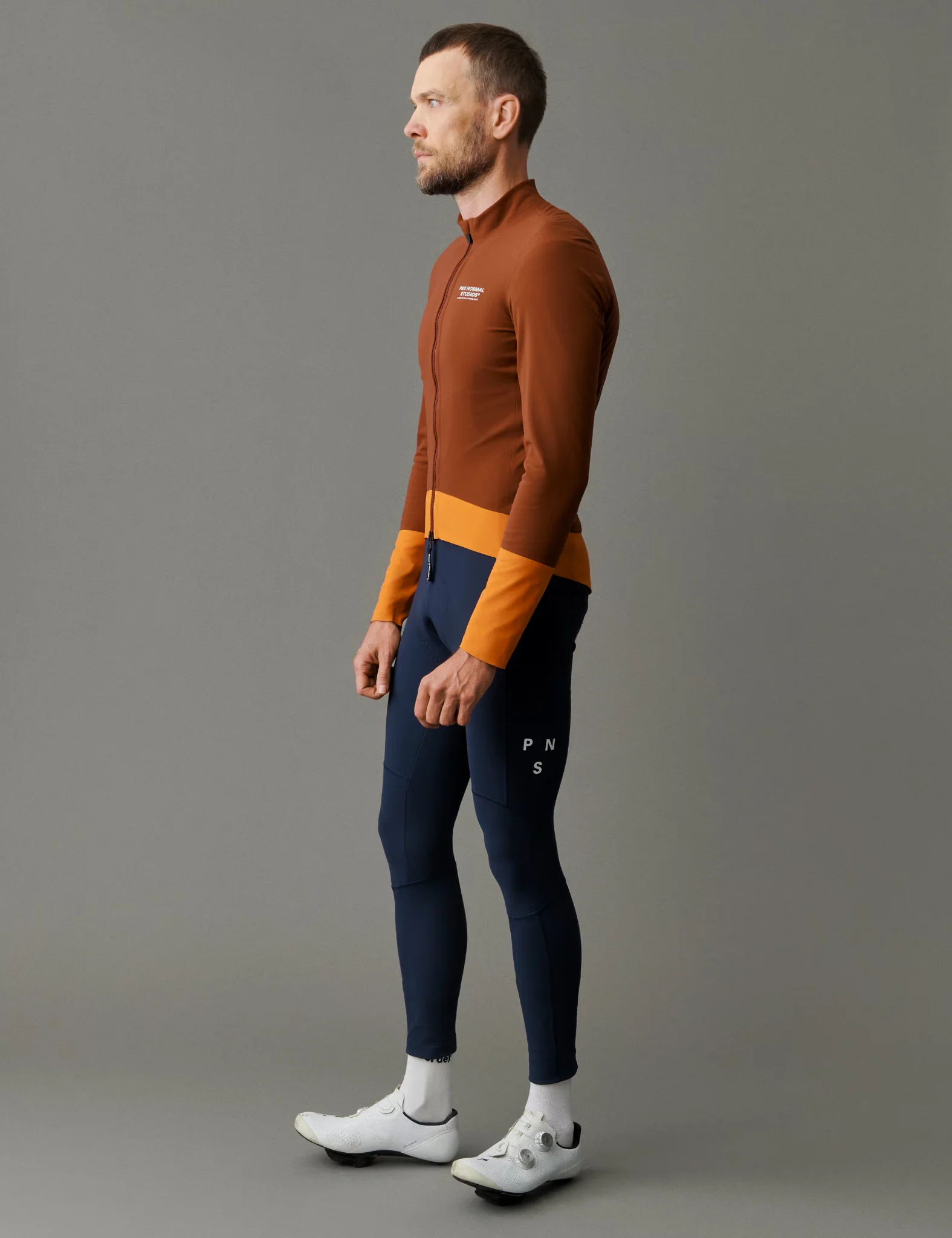 Pas Normal Studios Mechanism Thermal Jacket - Mahogany/Dark Orange - Image 3