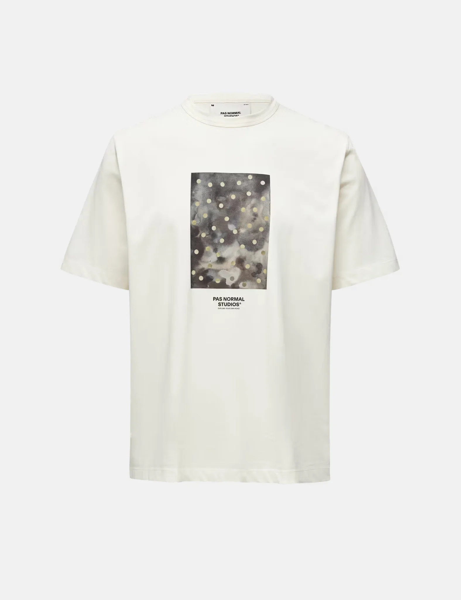 Pas Normal Studios Off-Race Graphic Cotton Tech T-Shirt - Off White - Image 3