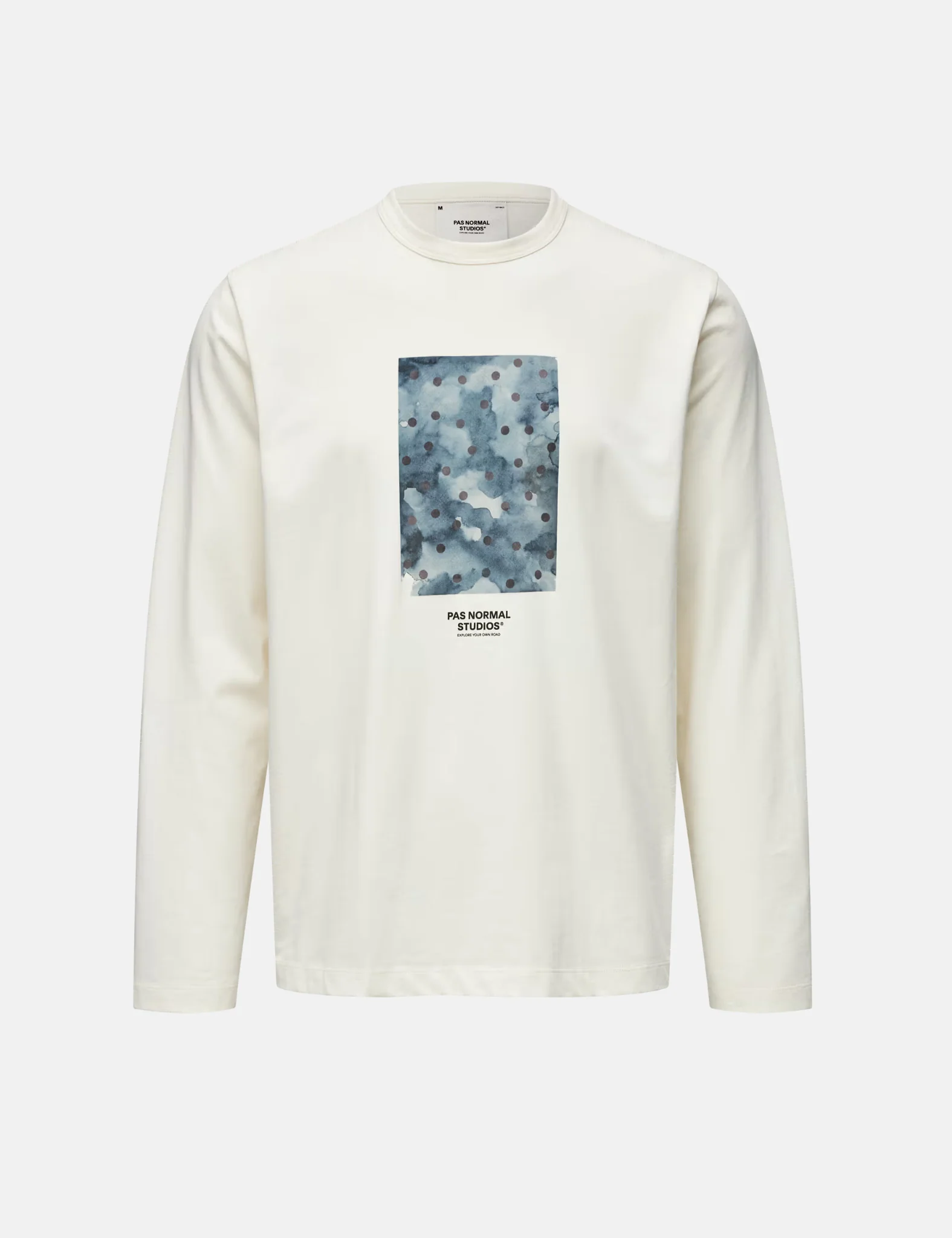 Pas Normal Studios Off-Race Long Sleeve T-Shirt (Cotton Tech) - Off White - Image 3